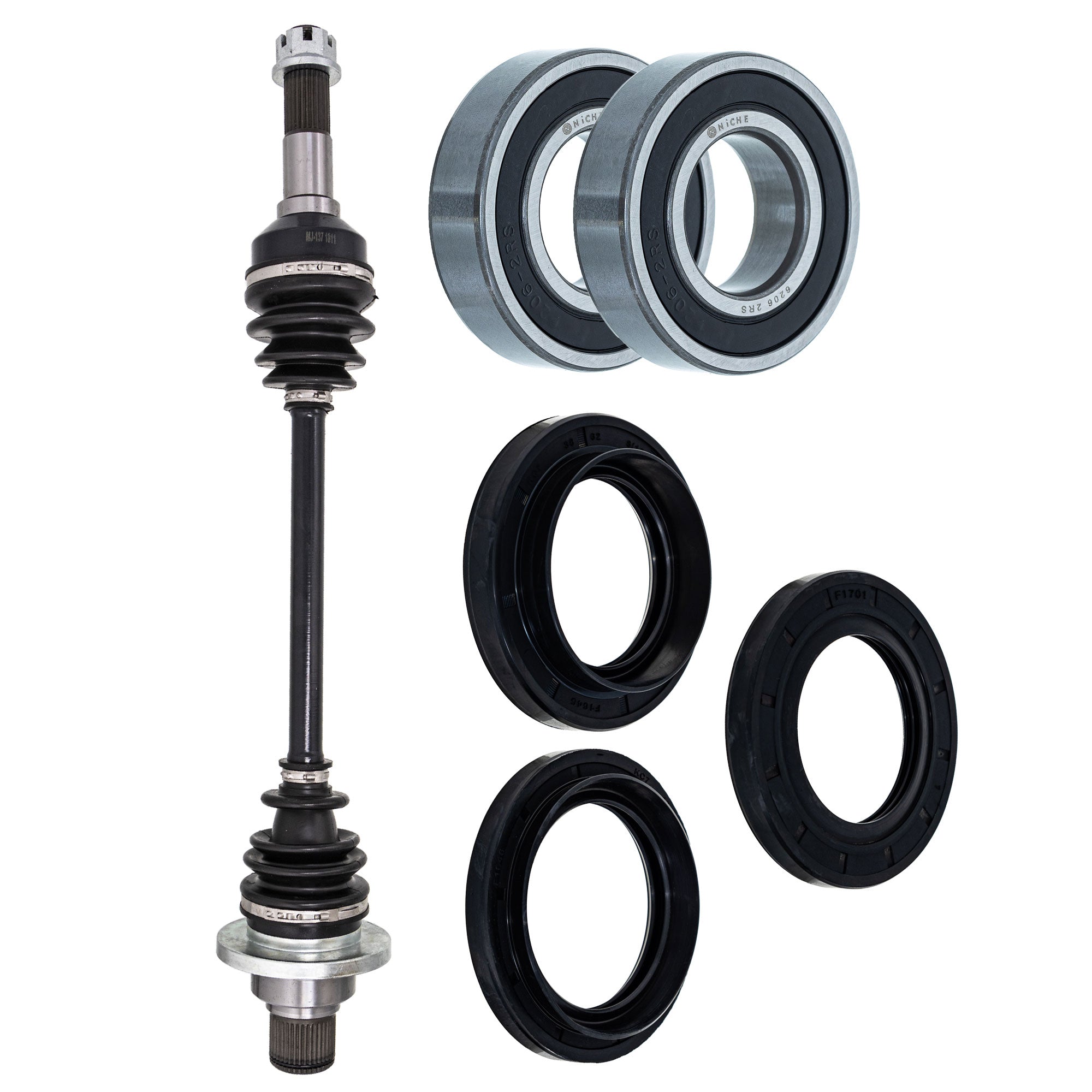 Axle with Wheel Bearing and Seal Kit for zOTHER Yamaha Rhino NICHE MK1009428
