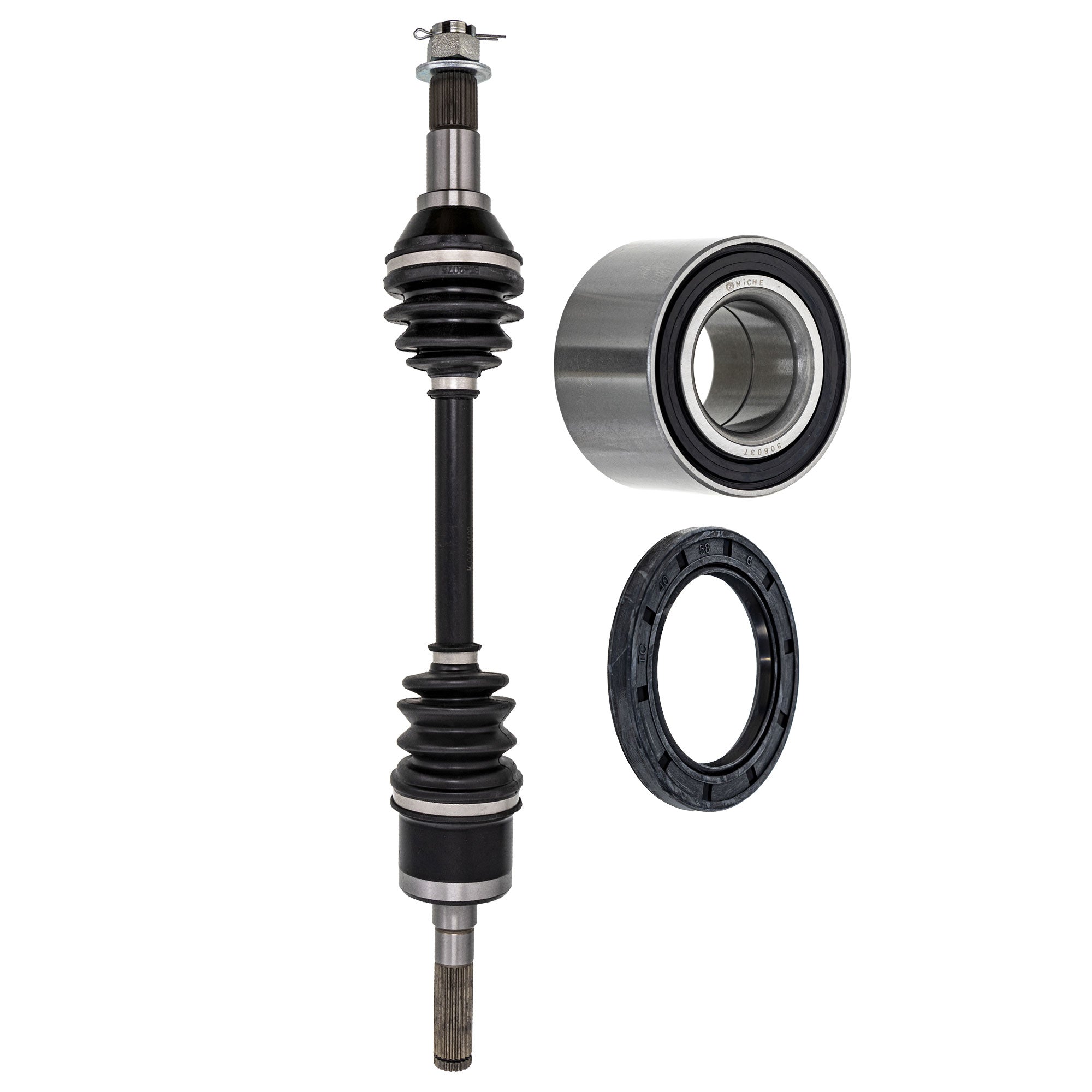 Axle with Wheel Bearing and Seal Kit for zOTHER BRP Can-Am Ski-Doo Sea-Doo Renegade NICHE MK1009436