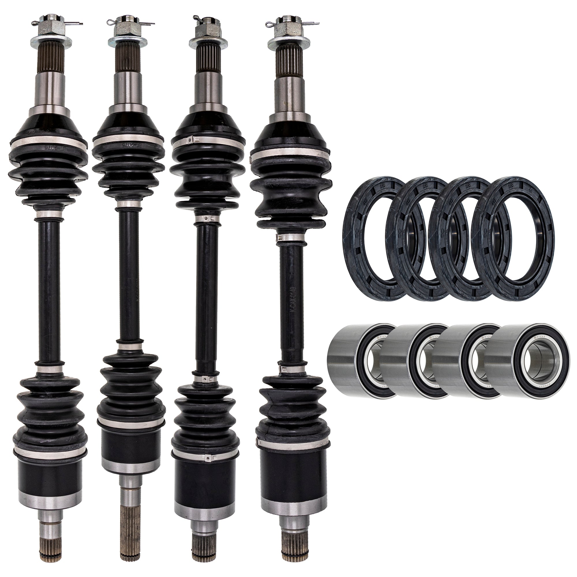 Axle with Wheel Bearing and Seal Kit for zOTHER BRP Can-Am Ski-Doo Sea-Doo Sportsman NICHE MK1009453