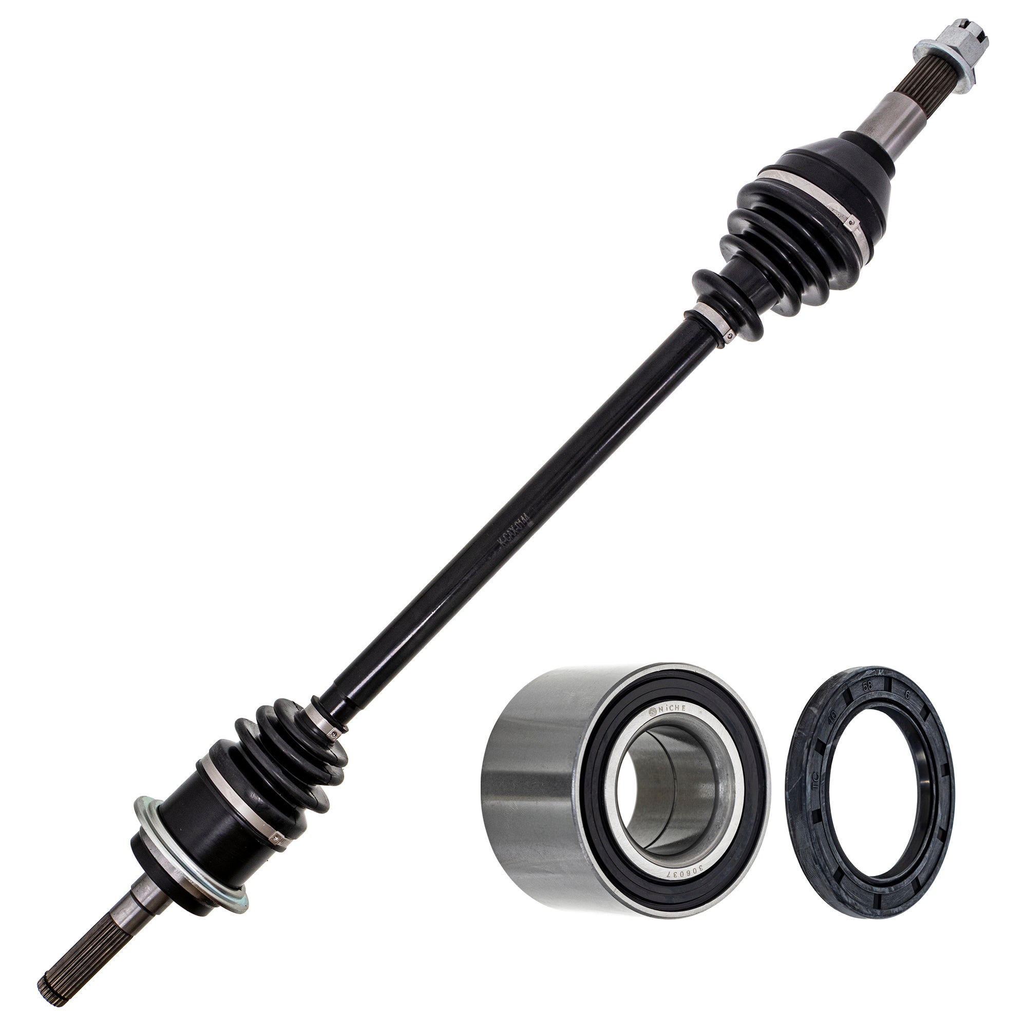 Axle with Wheel Bearing and Seal Kit for zOTHER BRP Can-Am Ski-Doo Sea-Doo Outlander NICHE MK1009458