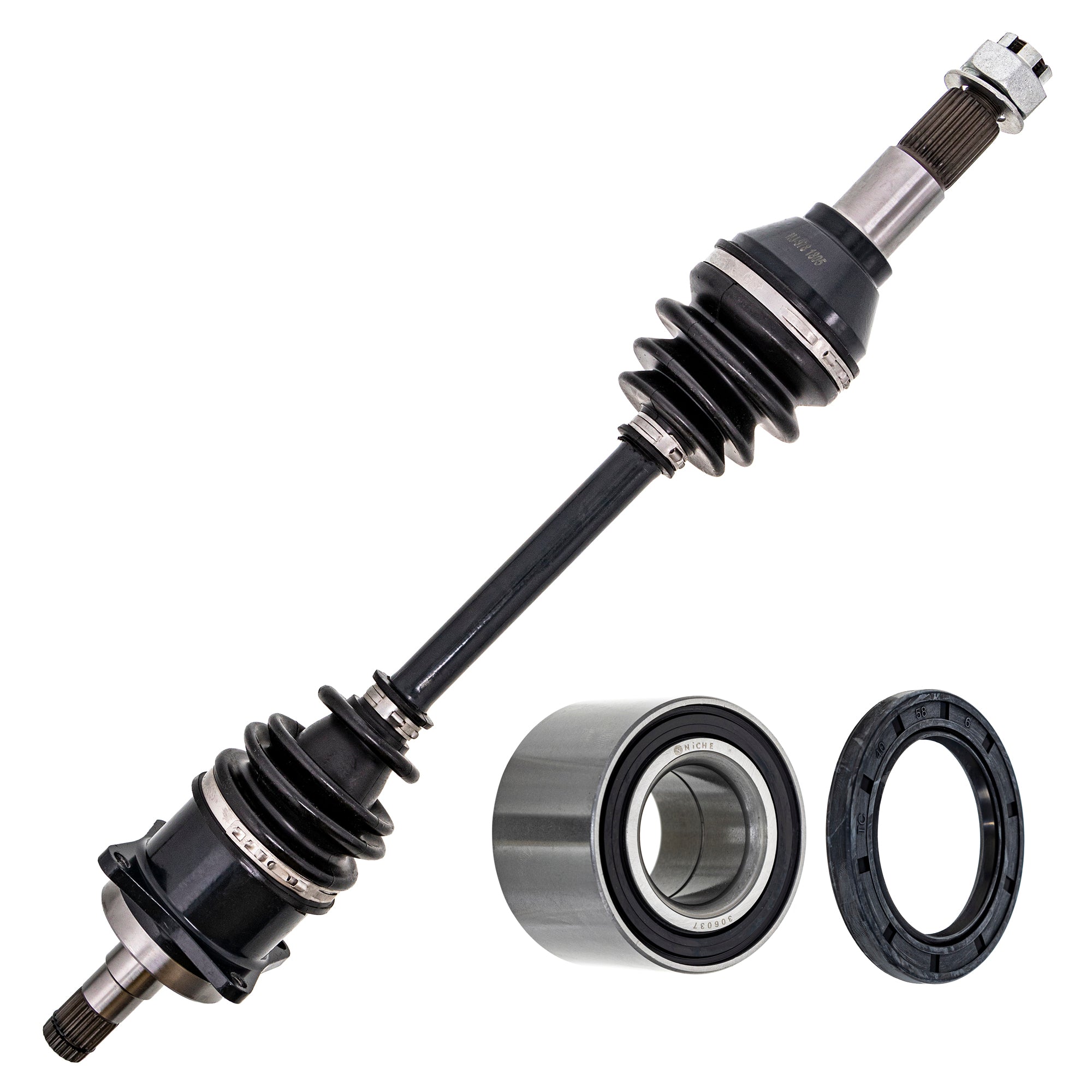 Axle with Wheel Bearing and Seal Kit for zOTHER BRP Can-Am Ski-Doo Sea-Doo Sportsman NICHE MK1009465