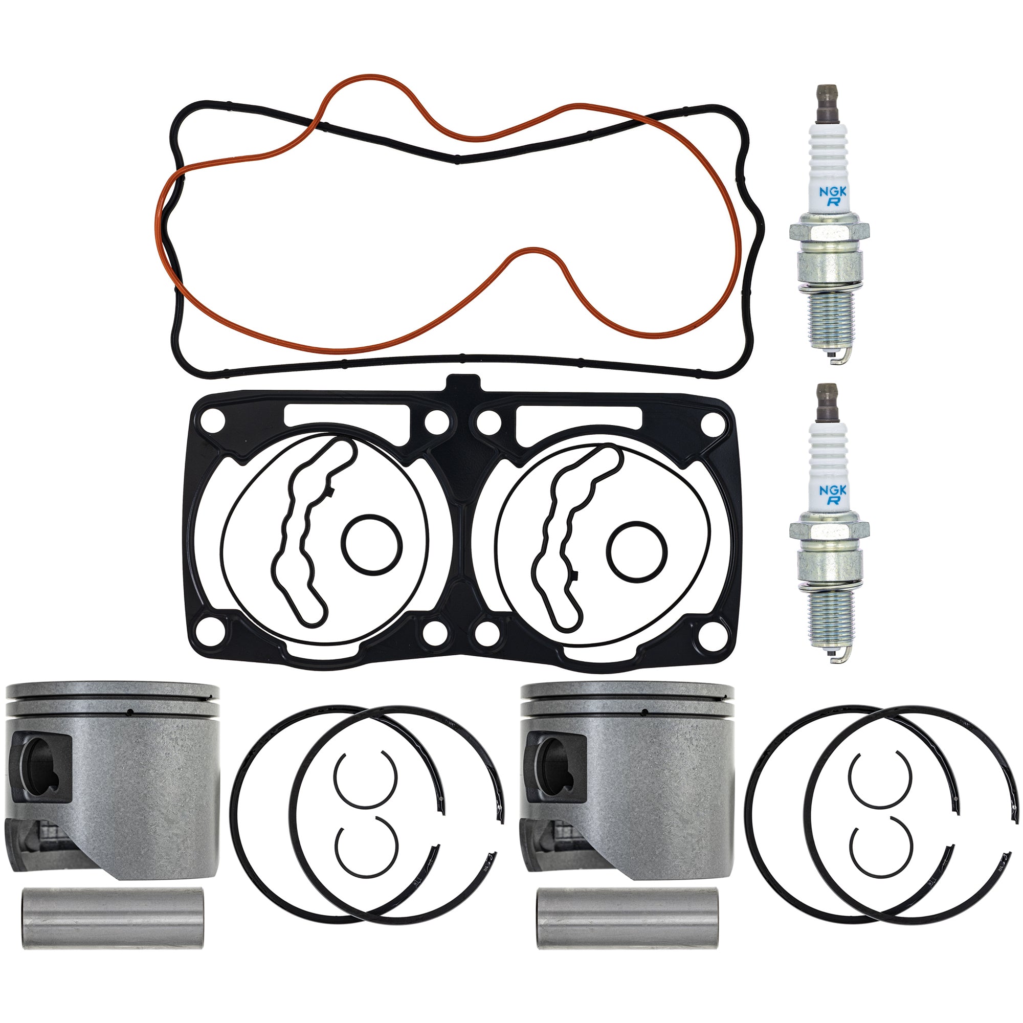 Piston Gasket Spark Plug Kit for Titan Switchback SKS Rush NICHE MK1011900
