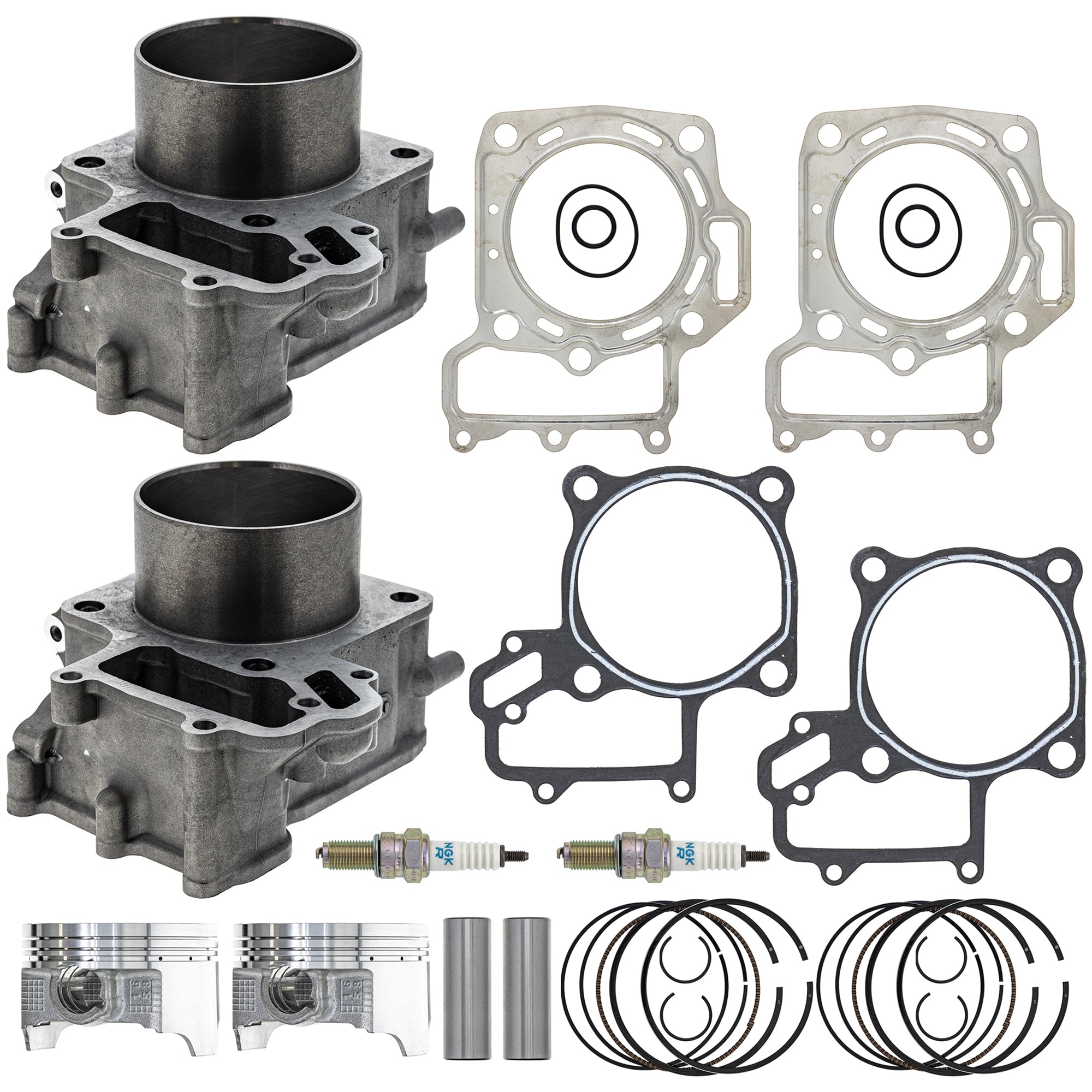 Cylinder Piston Gasket Spark Plug Kit for Prairie KFX700 NICHE MK1011935