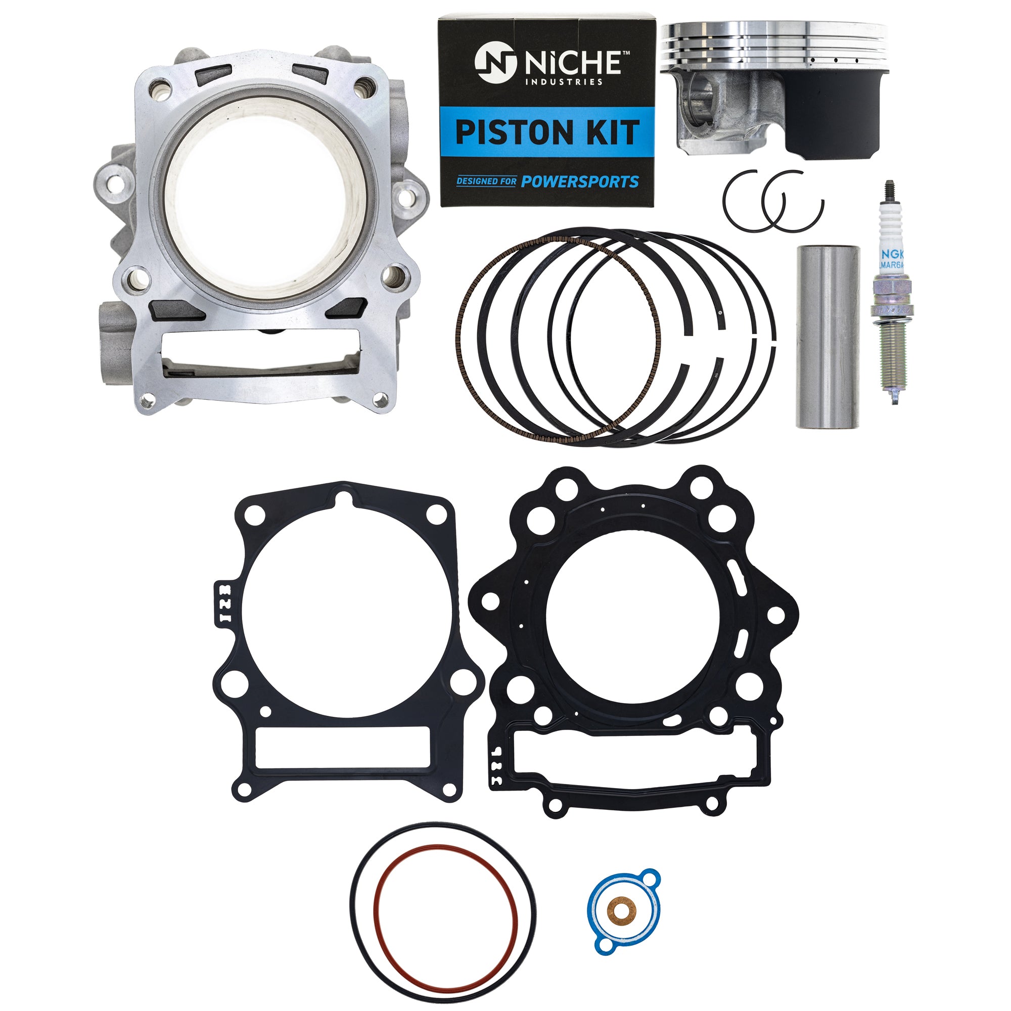 NICHE Complete Cylinder Piston Gasket Kit For Yamaha Grizzly, Kodiak, Rhino, Wolverine 450 (2003-2014 ATV/UTV)