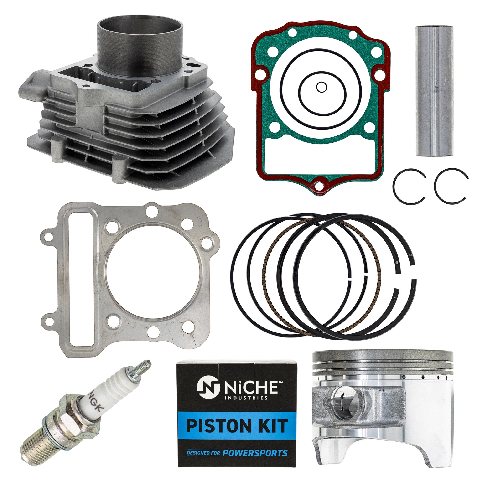 Cylinder Piston Gasket Spark Plug Kit for Bayou NICHE MK1011948