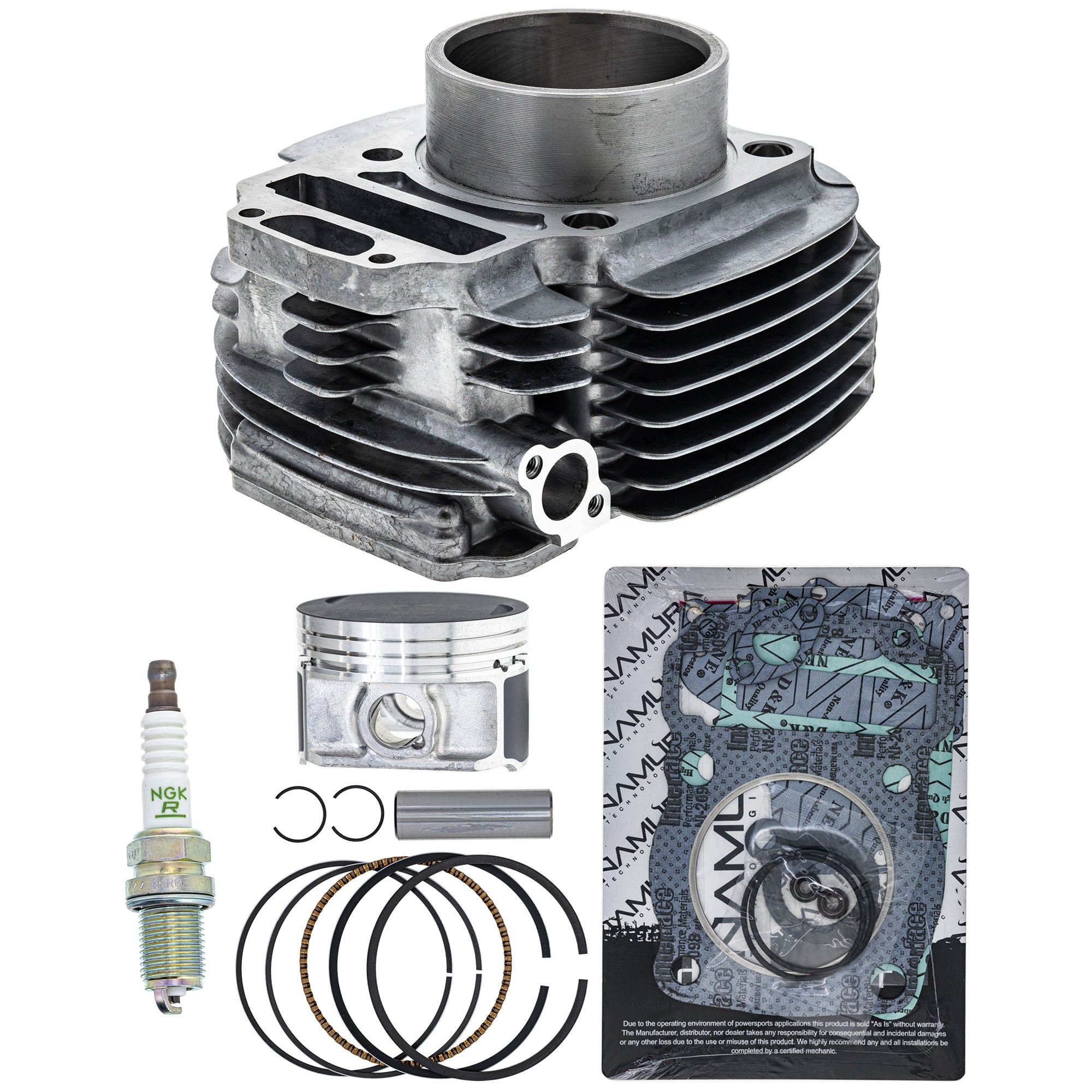 Cylinder Piston Gasket Spark Plug Kit for Trail Magnum ATP NICHE MK1012008