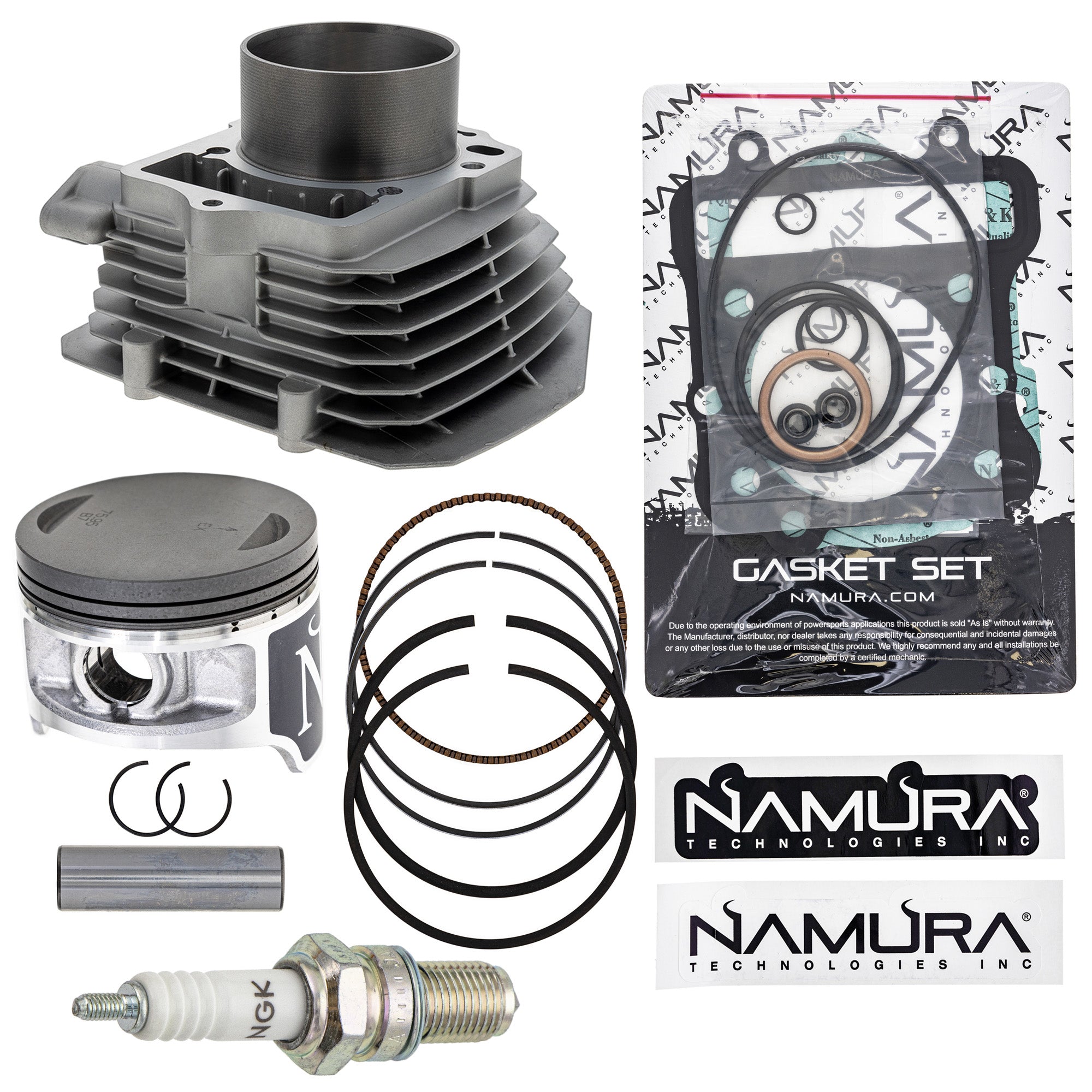 Cylinder Piston Gasket Spark Plug Kit for Bayou NICHE MK1012015