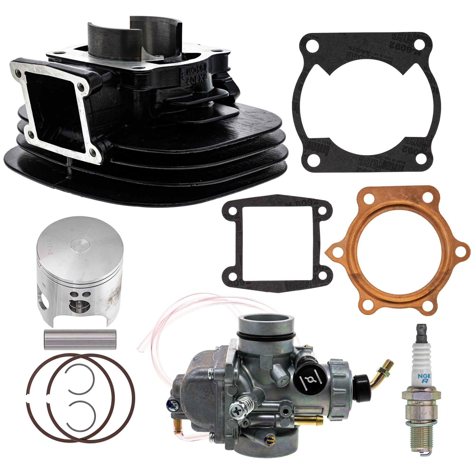 Cylinder Carburetor Piston Gasket Spark Plug Kit for Yamaha Blaster NICHE MK1012184