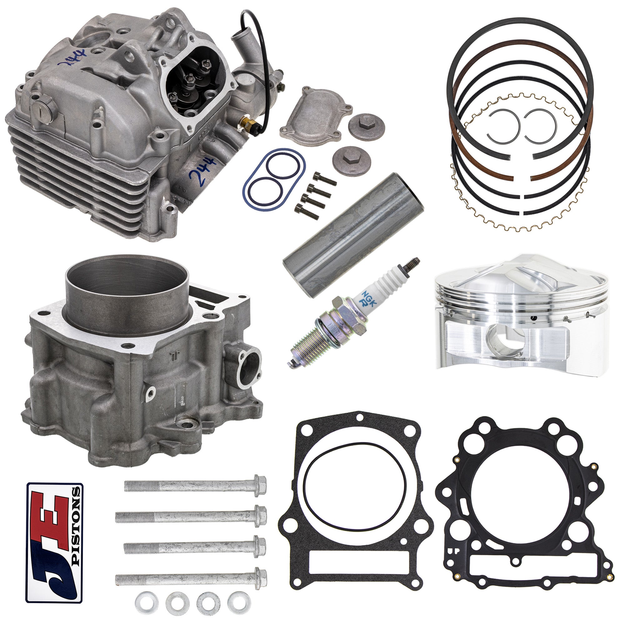 Cylinder JE Piston Cylinder Head Gasket Spark Plug Stud Kit for Rhino Grizzly NICHE MK1012454