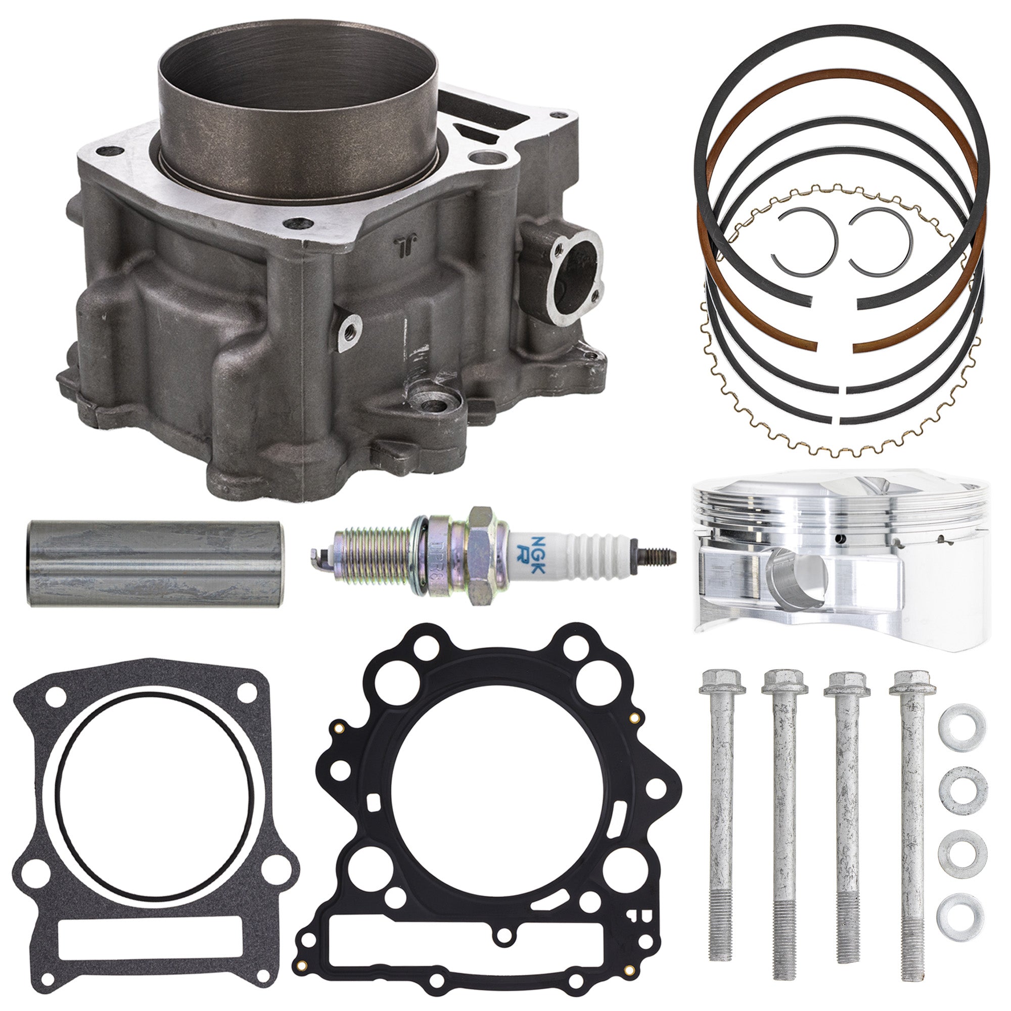 Cylinder Piston Gasket Stud Spark Plug Kit for Rhino Raptor Grizzly NICHE MK1012460