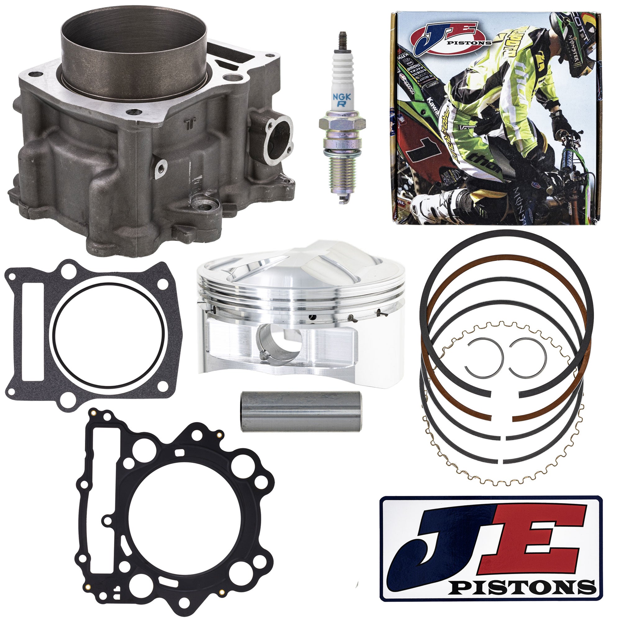 Cylinder Piston Gasket Spark Plug Kit for Rhino Raptor Grizzly NICHE MK1012463