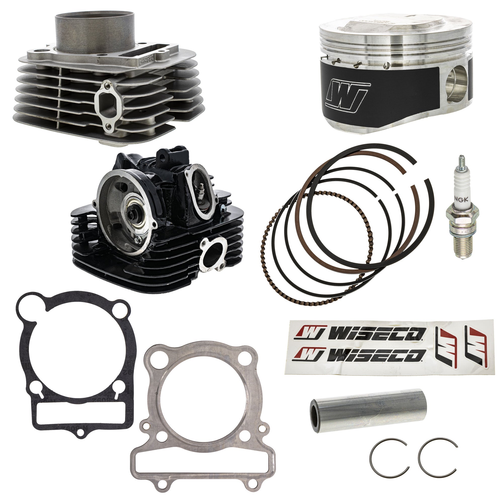 Cylinder Head Piston Gasket Spark Plug Kit for Wolverine Warrior Raptor Moto NICHE MK1012477