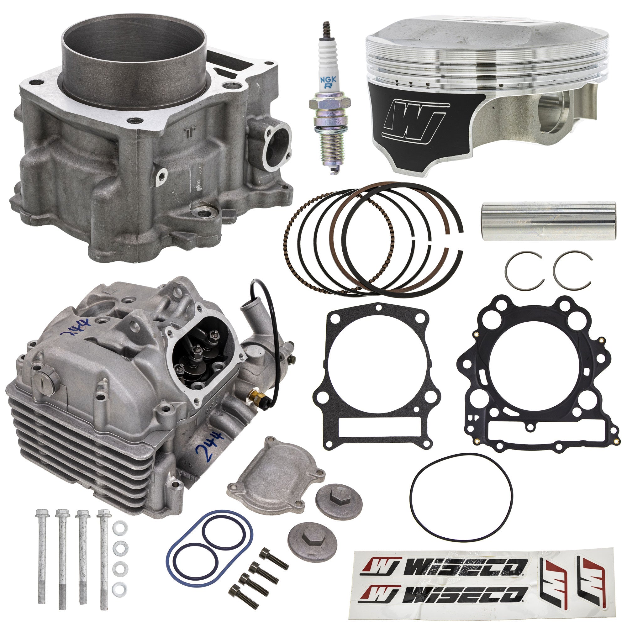 Cylinder Wiseco Piston Cylinder Head Gasket Spark Plug Stud Kit for Rhino Grizzly NICHE MK1012488
