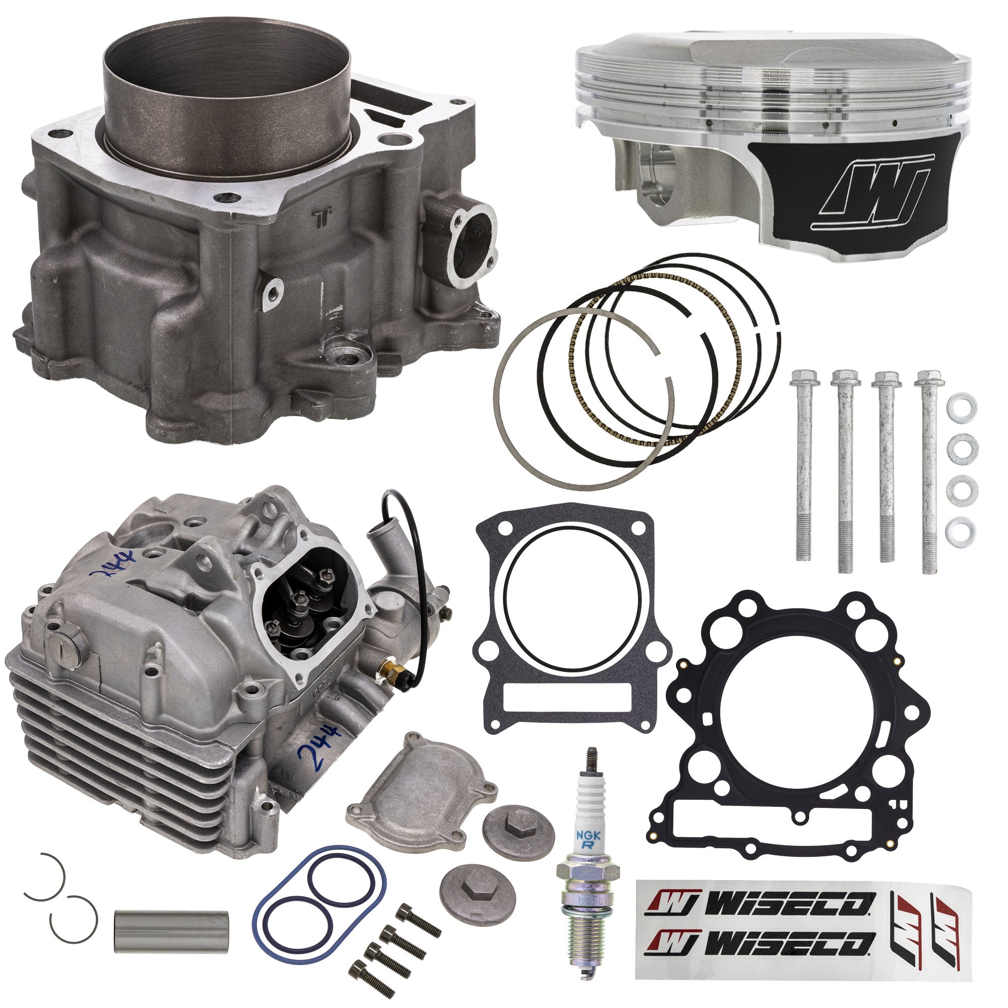Cylinder Wiseco Piston Cylinder Head Gasket Spark Plug Stud Kit for Rhino Grizzly NICHE MK1012493
