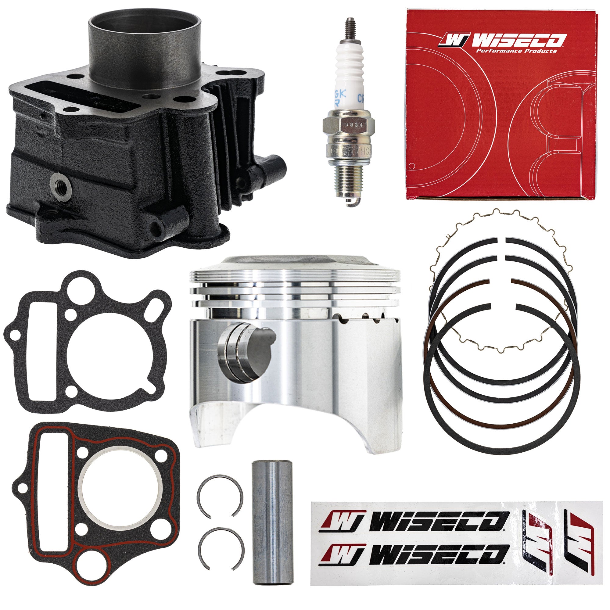 Cylinder Wiseco Piston Gasket Spark Plug Kit for XR70R Trail CRF70F NICHE MK1012497