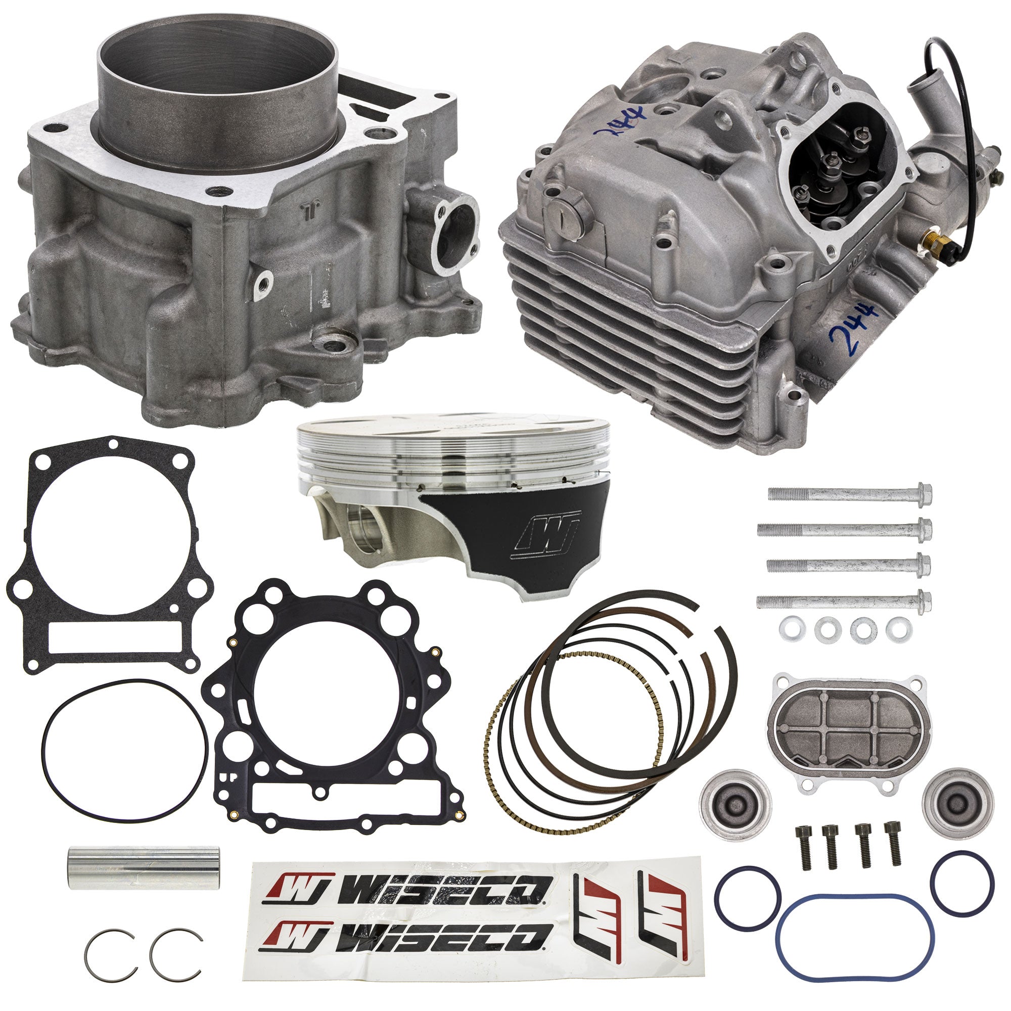 Cylinder Wiseco Piston Cylinder Head Gasket Spark Plug Stud Kit for Rhino Grizzly NICHE MK1012499