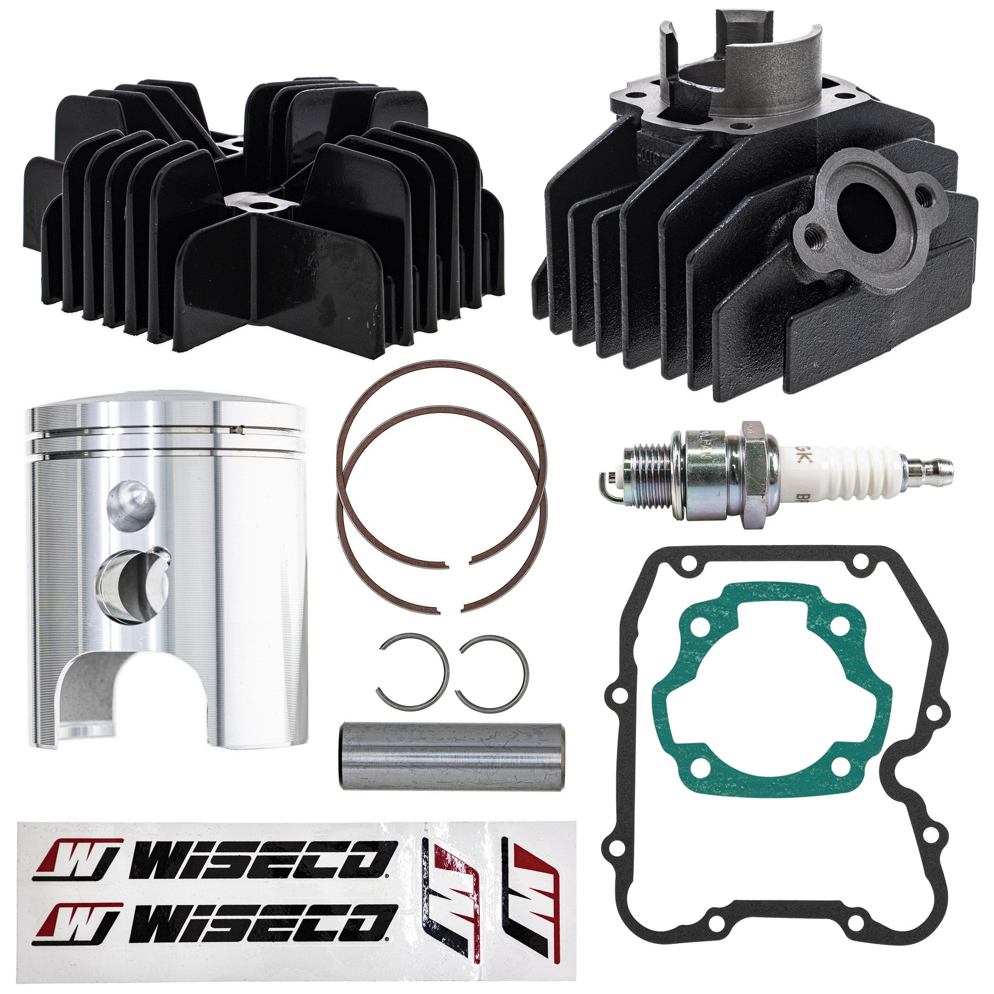 Cylinder Wiseco Piston Cylinder Head Gasket Spark Plug Kit for PW80 Big NICHE MK1012505