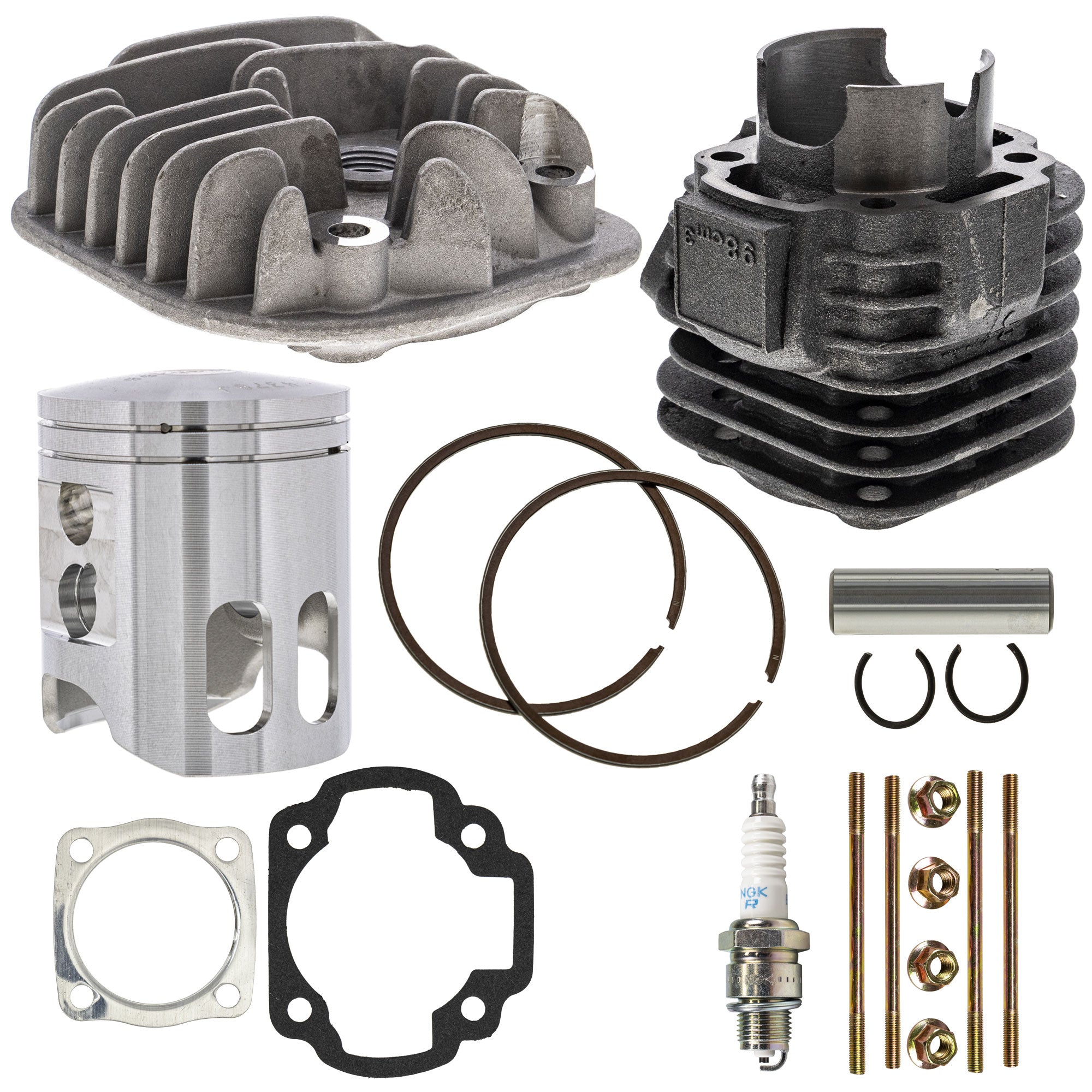 Cylinder Head Piston Gasket Stud Spark Plug Kit for Sportsman Scrambler Predator NICHE MK1012521