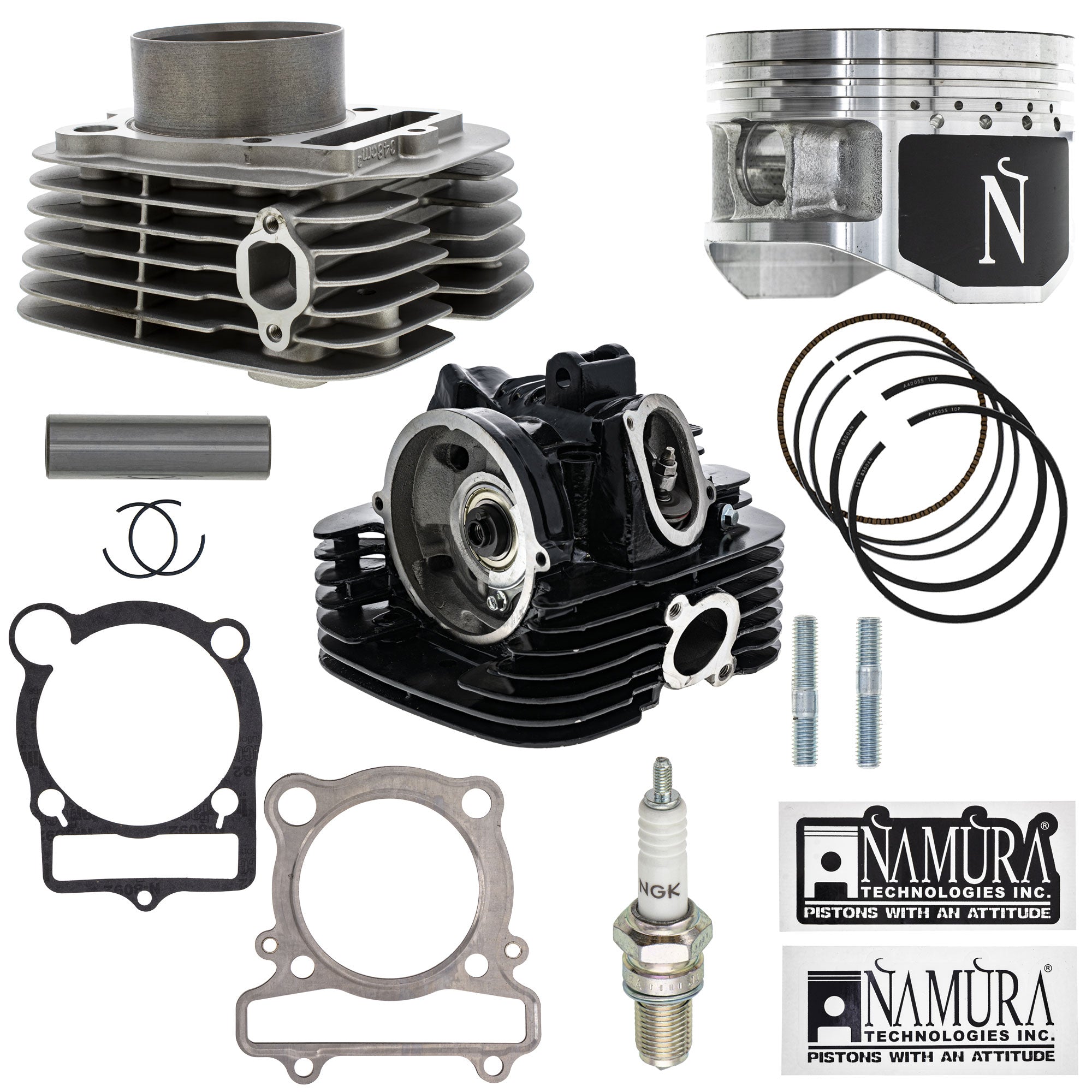 Cylinder Head Piston Gasket Spark Plug Kit for Wolverine Warrior Raptor Moto NICHE MK1012556