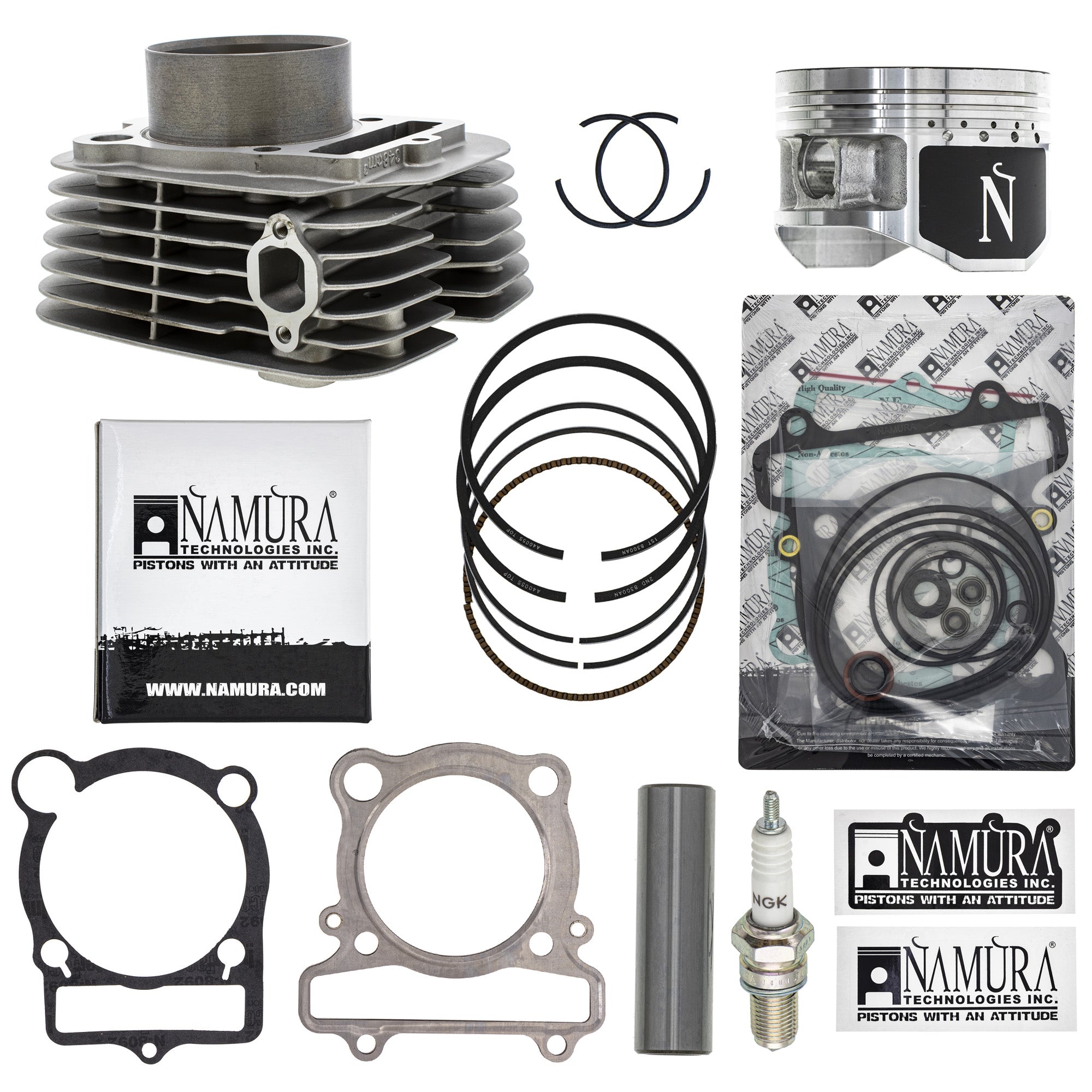 Cylinder Piston Gasket Spark Plug Kit for Wolverine Warrior Raptor Moto NICHE MK1012557