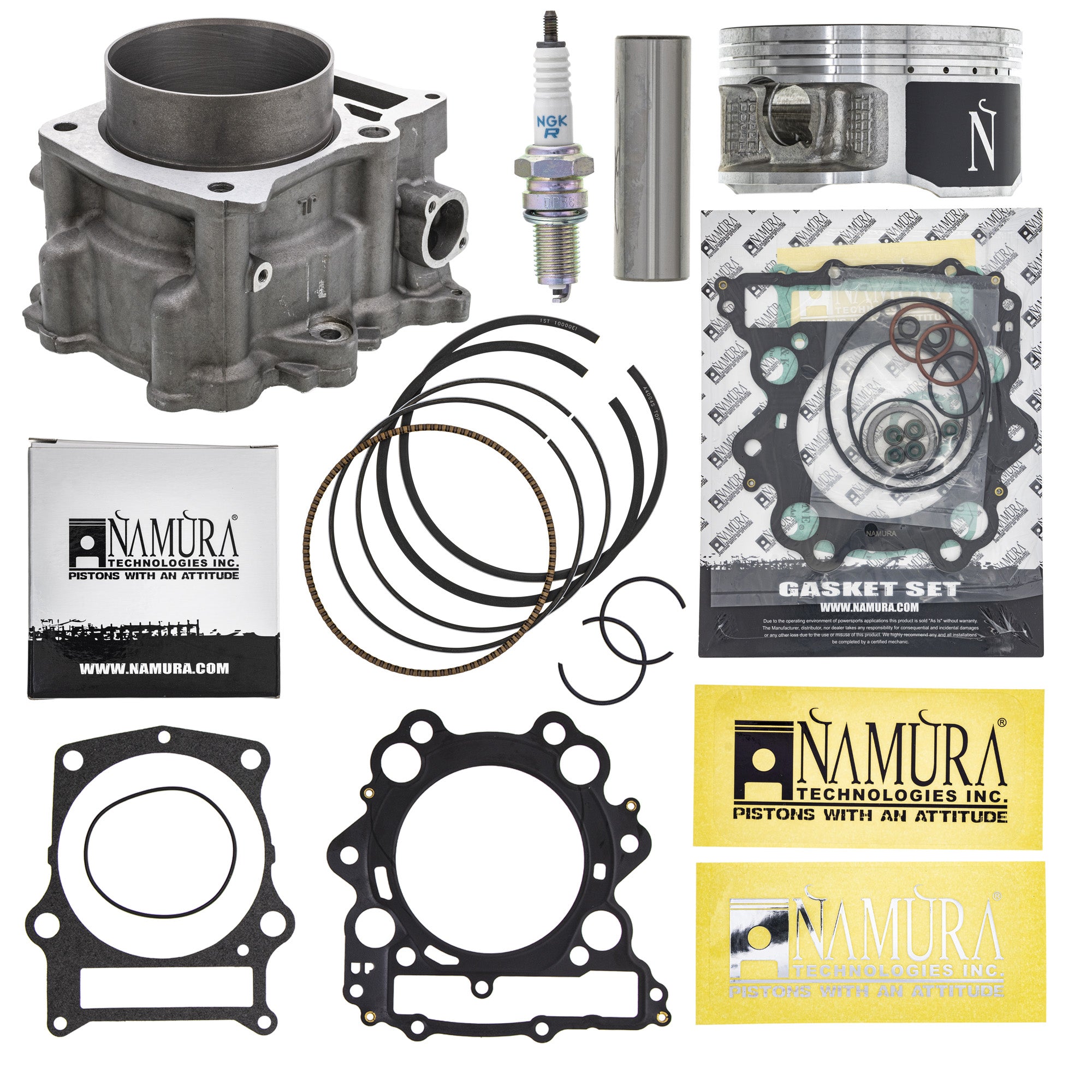 Cylinder Piston Gasket Spark Plug Kit for Rhino Grizzly NICHE MK1012561