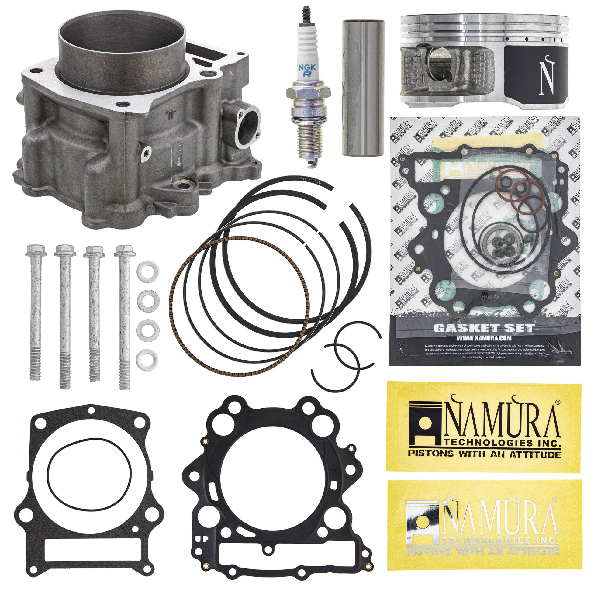 Cylinder Piston Gasket Stud Spark Plug Kit for Rhino Grizzly NICHE MK1012562