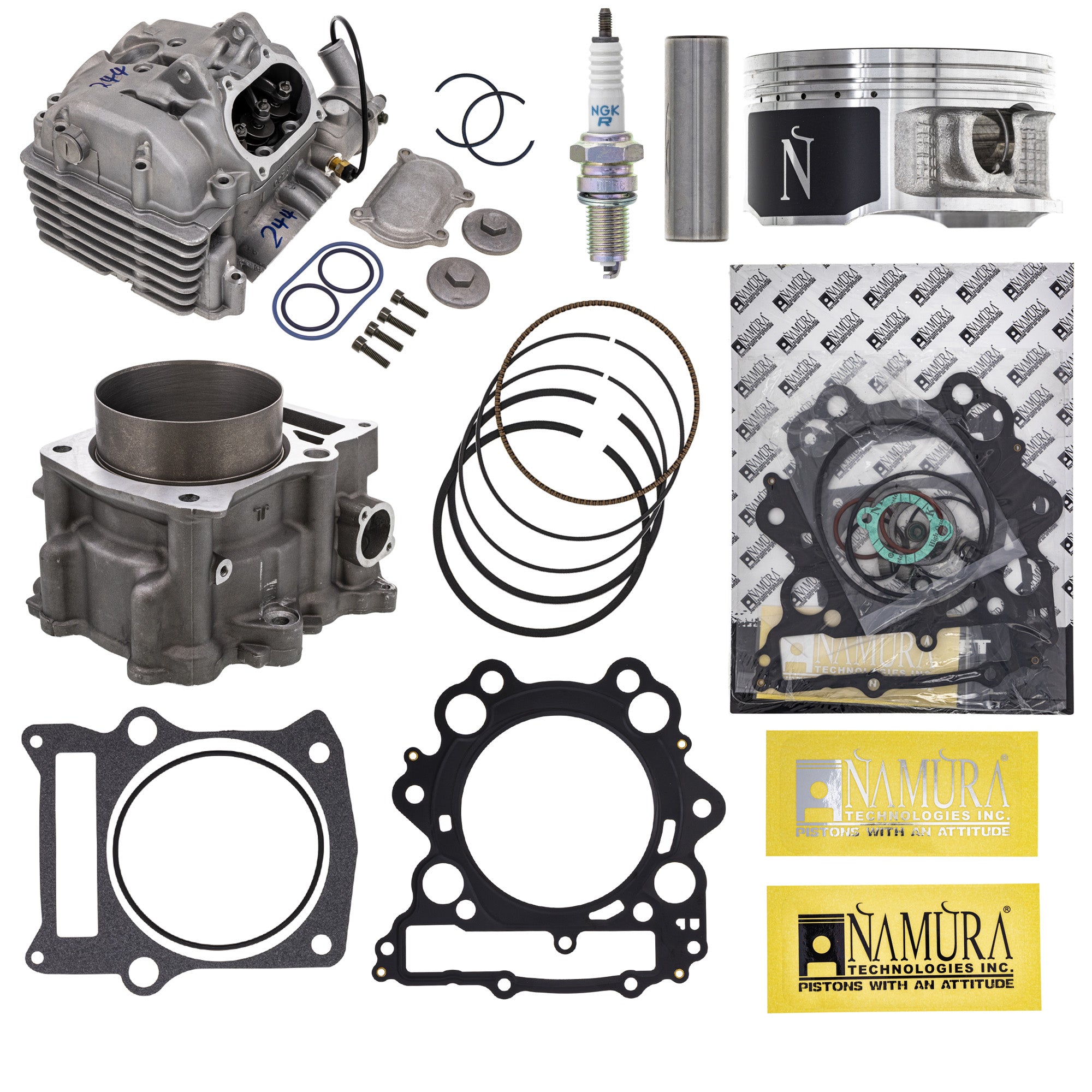 Cylinder Namura Piston Cylinder Head Gasket Spark Plug Kit for Rhino Grizzly NICHE MK1012563
