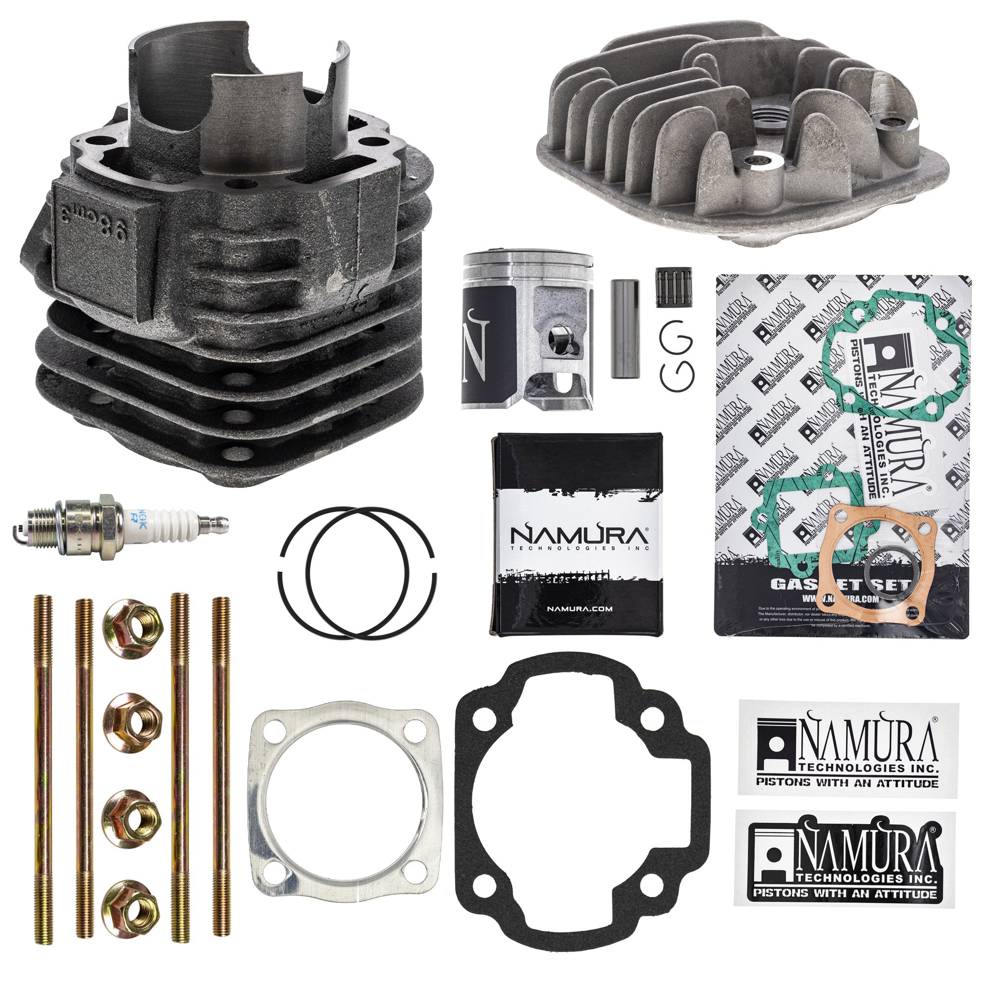 Cylinder Namura Piston Cylinder Head Gasket Spark Plug Stud Kit for Sportsman Predator NICHE MK1012572