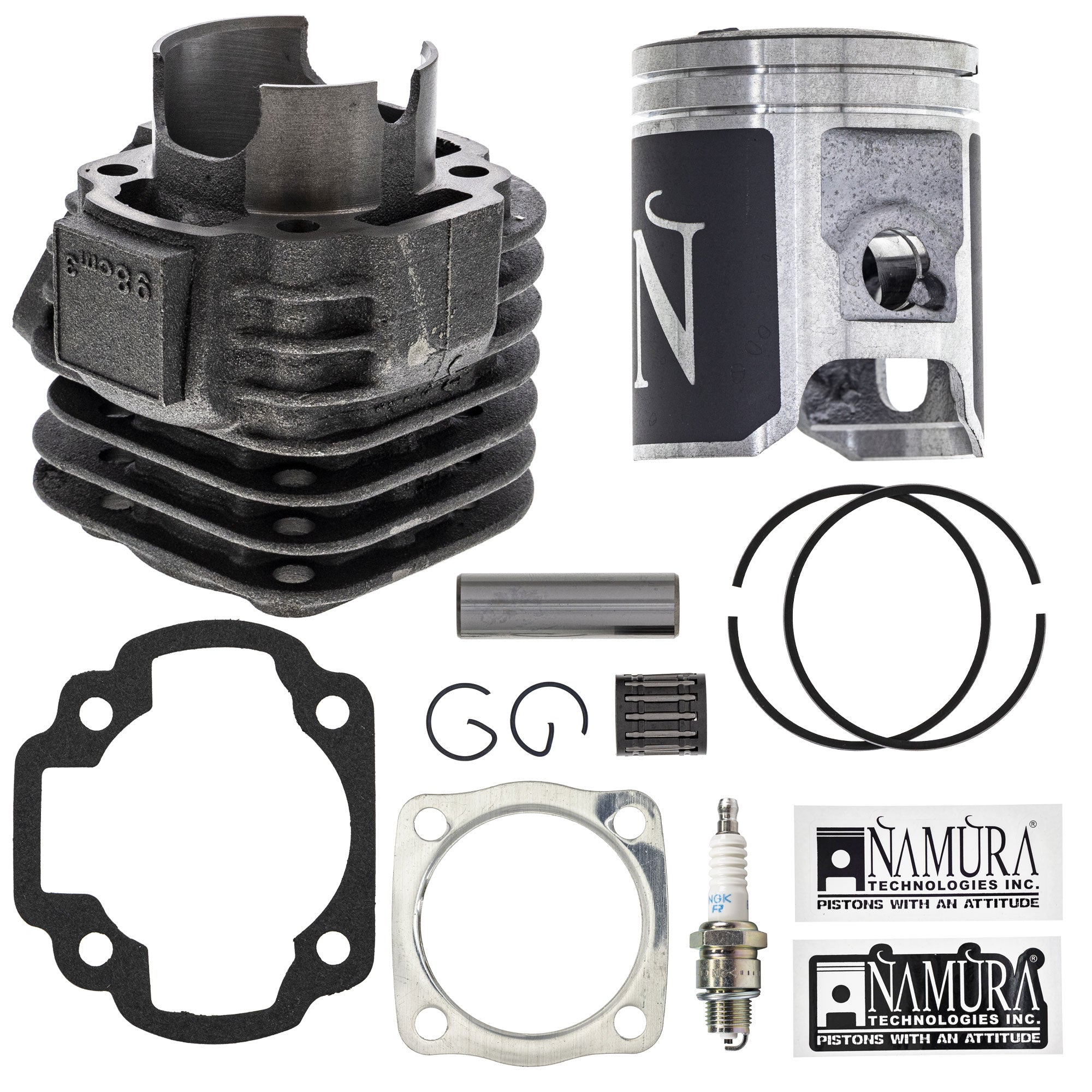 Cylinder Namura Piston Gasket Spark Plug Kit for Sportsman Scrambler Predator DS NICHE MK1012573