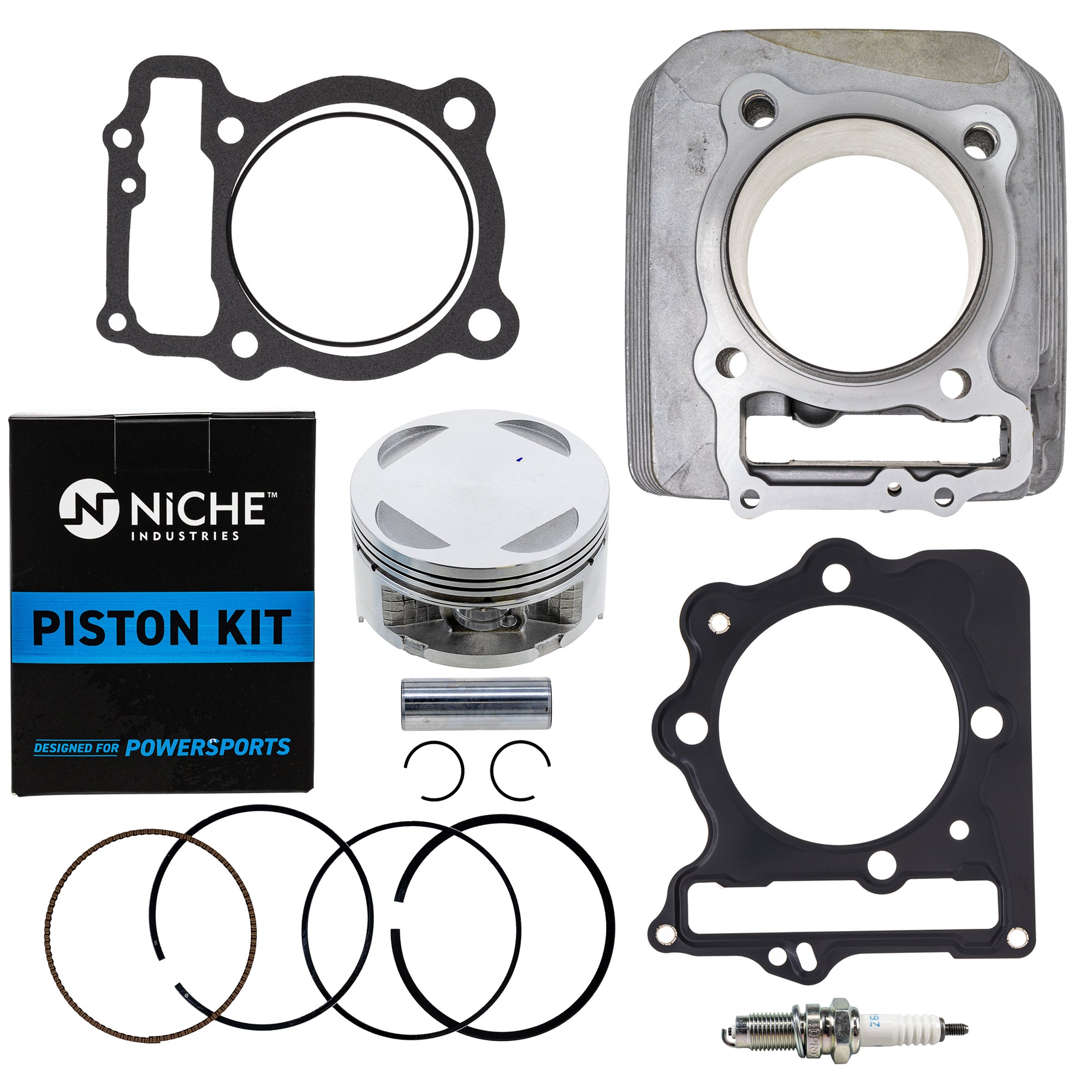 Cylindet Piston Gasket Spark Plug Kit for XR400R TRX400 SporTrax NICHE MK1012616
