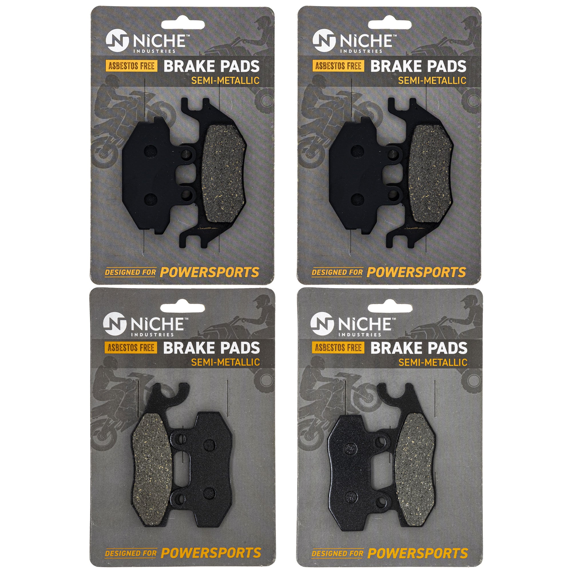 NICHE MK1012653 Complete Brake Pad Set for Mule