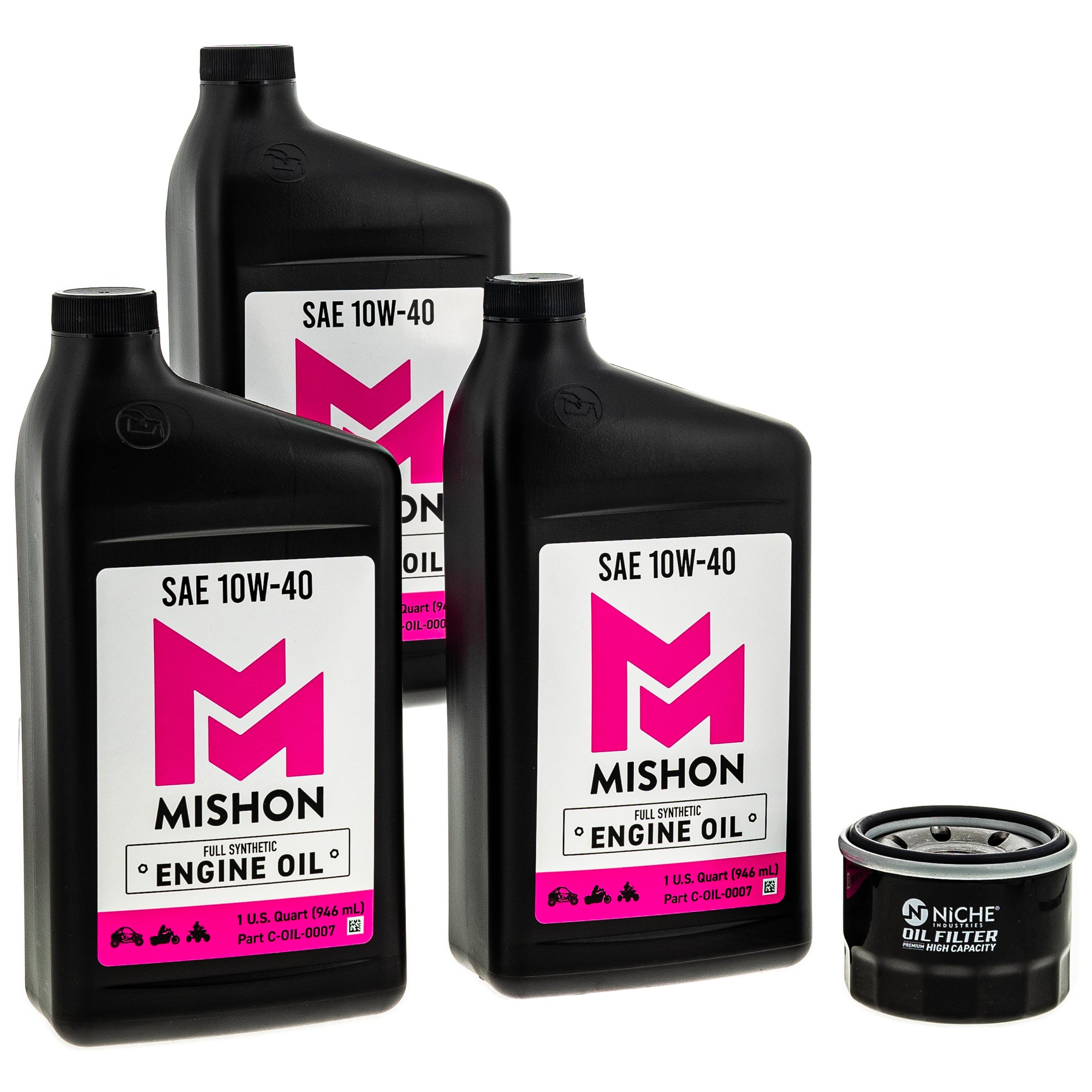 Oil Change Kit for V TMax Raptor Kodiak MISHON MK1012764