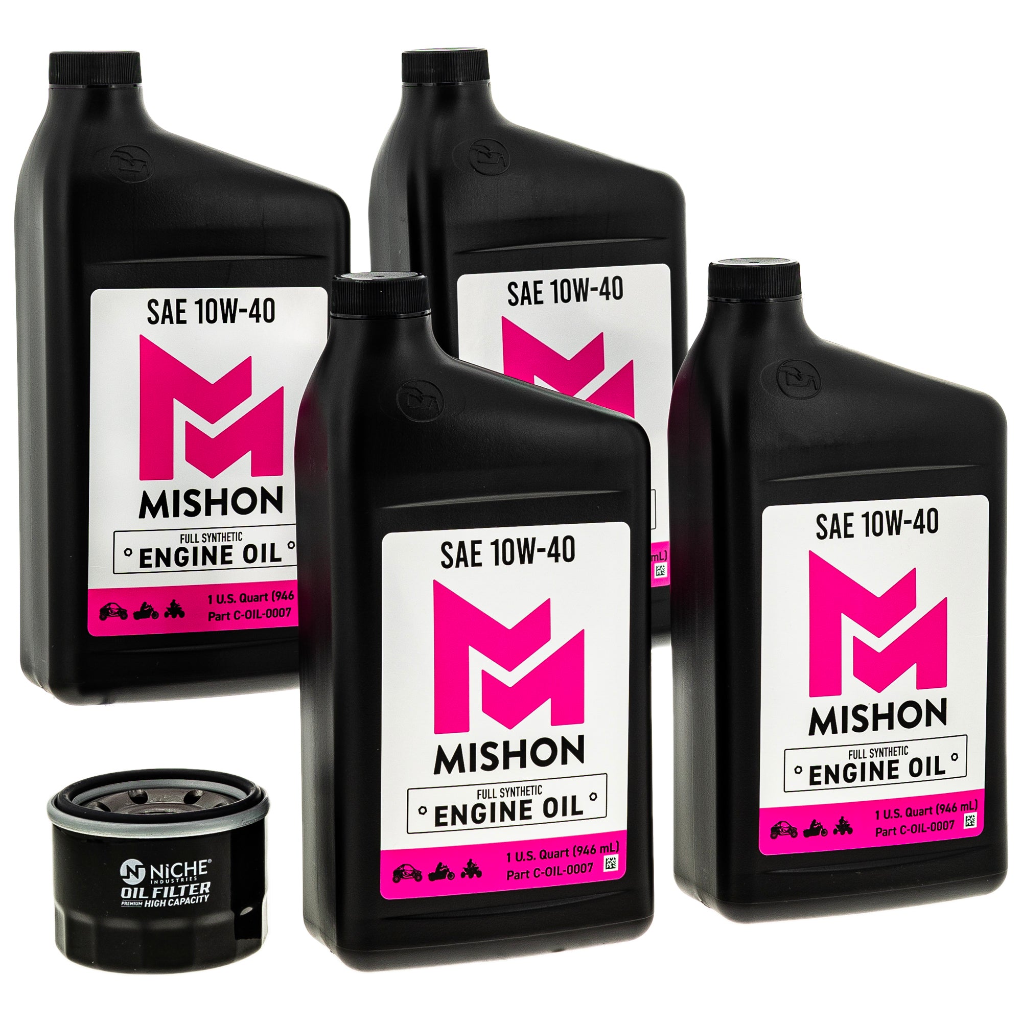 Oil Change Kit for V TMax Raptor Kodiak MISHON MK1012807