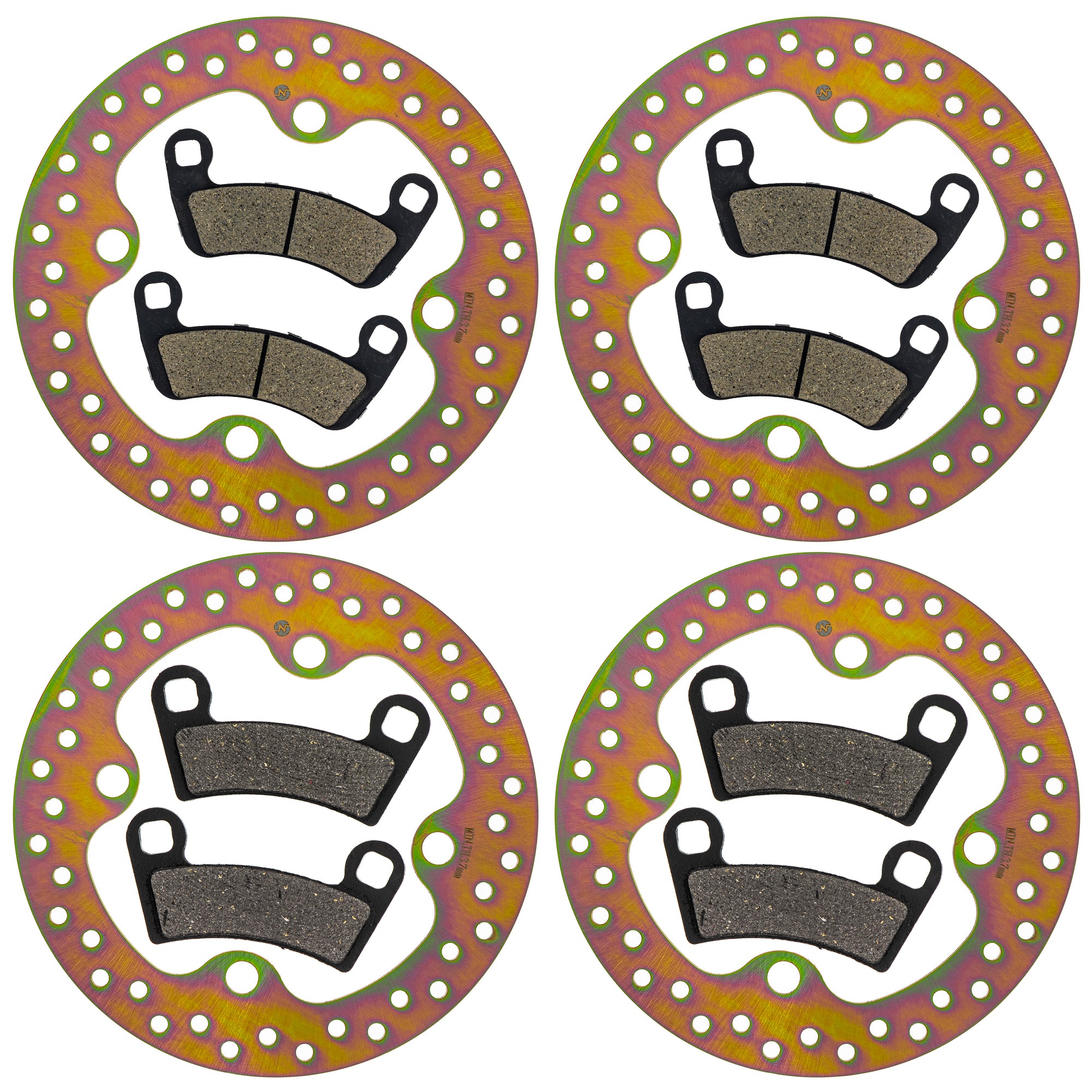 Front and Rear Brake Rotor and Pad Kit for RZR NICHE MK1014272