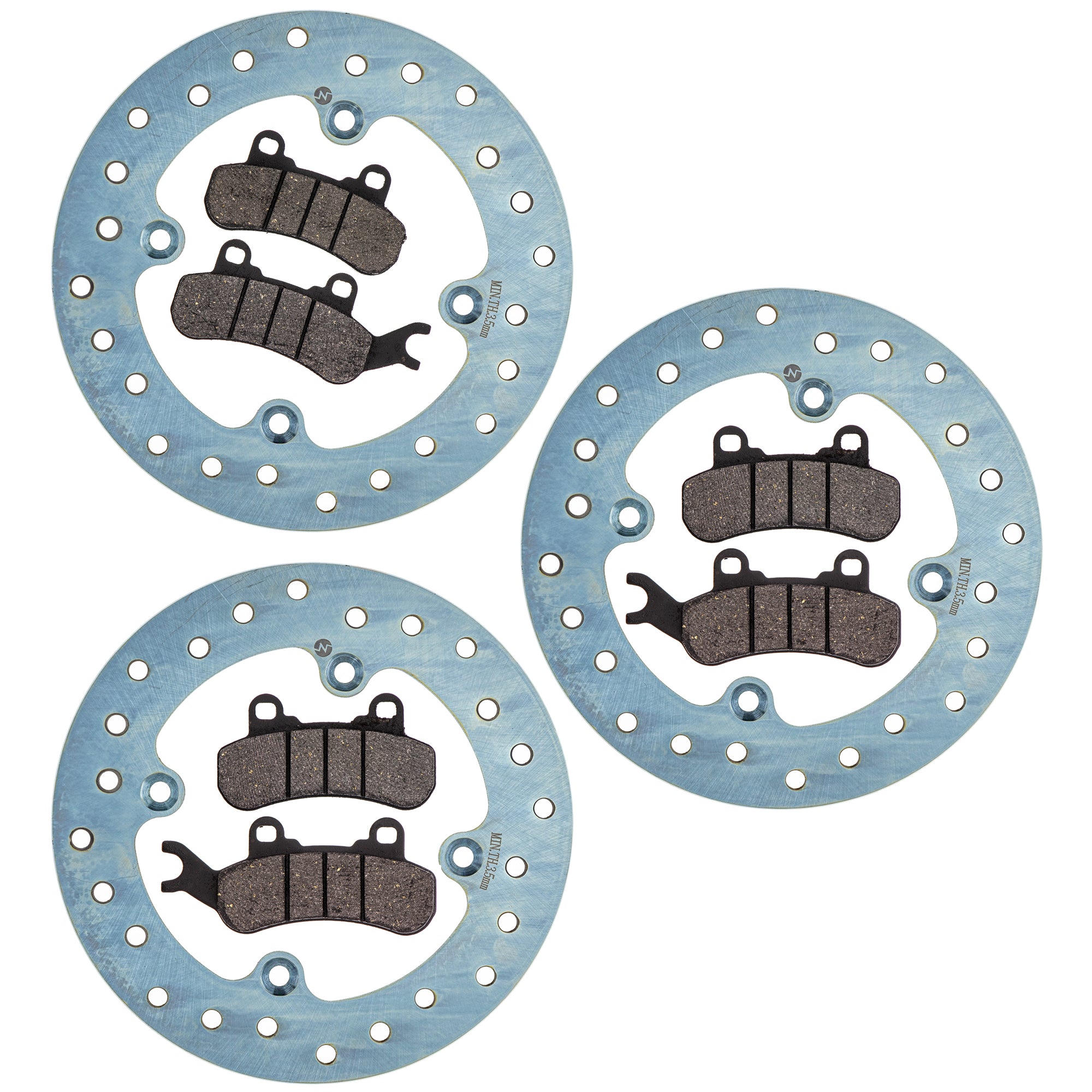 Front and Rear Brake Rotorand Pad Kit for Maverick Defender NICHE MK1014279