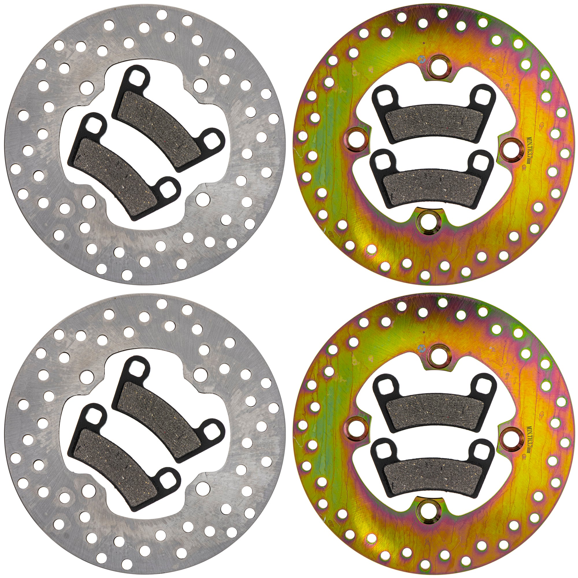 Front and Rear Brake Rotor and Pad Kit for Ranger NICHE MK1014280