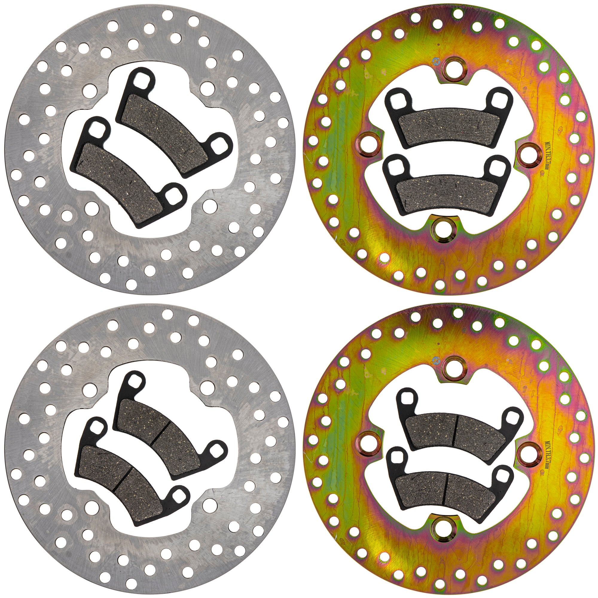 Front and Rear Brake Rotor and Pad Kit for Ranger NICHE MK1014281