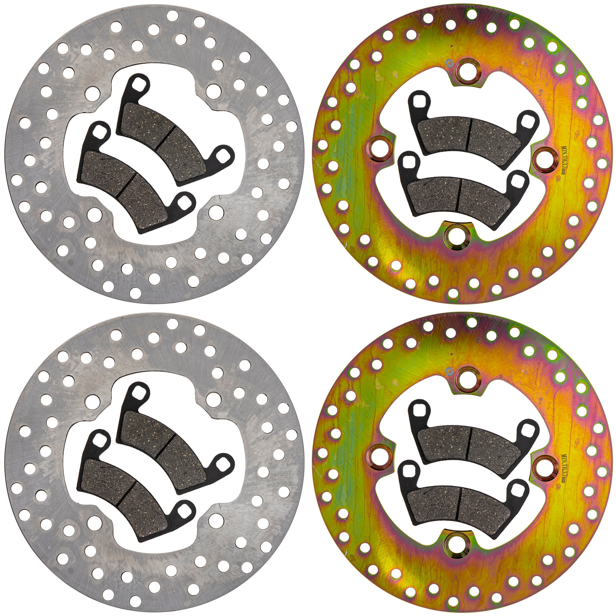 Front and Rear Brake Rotor and Pad Kit for Ranger NICHE MK1014282