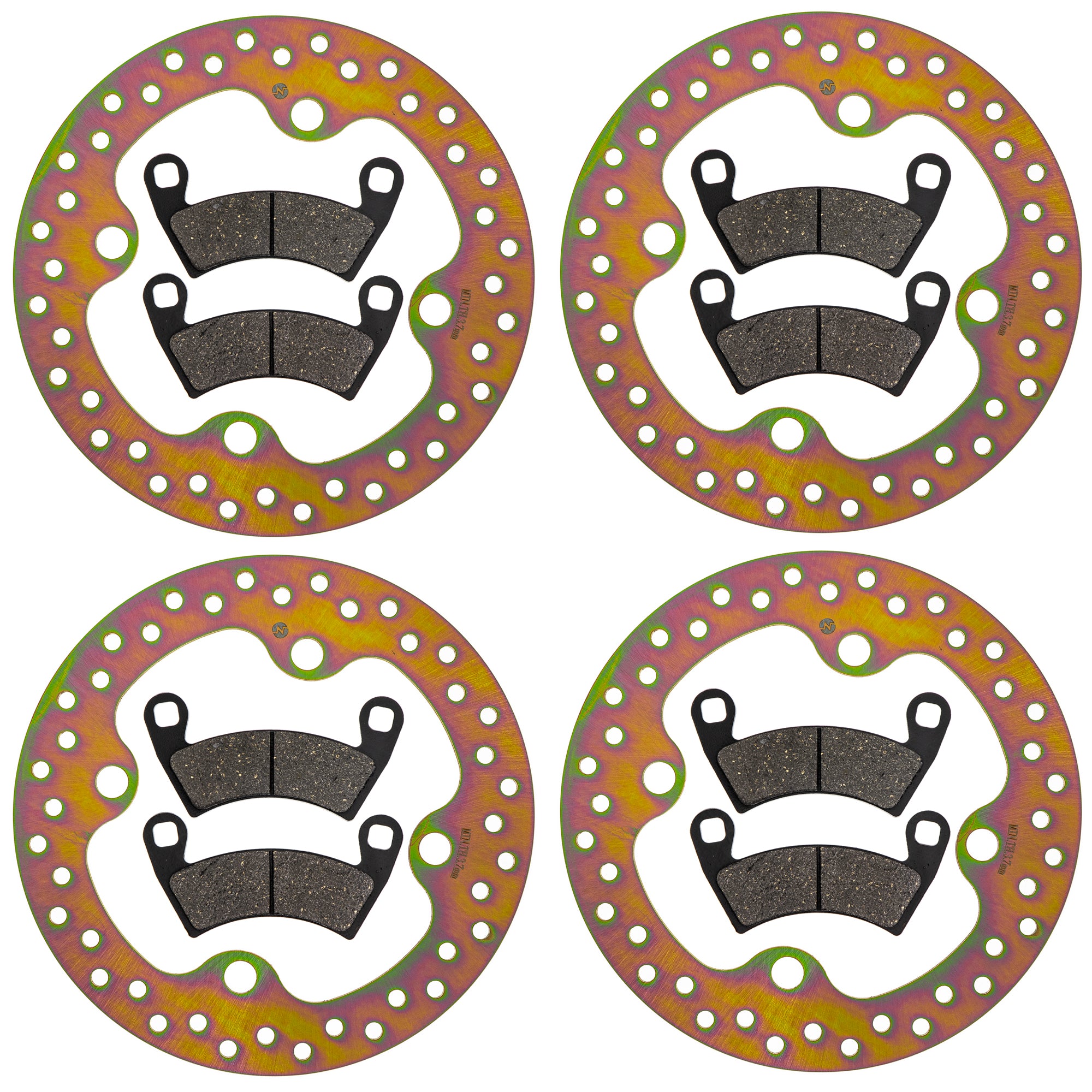 Front and Rear Brake Rotor and Pad Kit for RZR General NICHE MK1014283