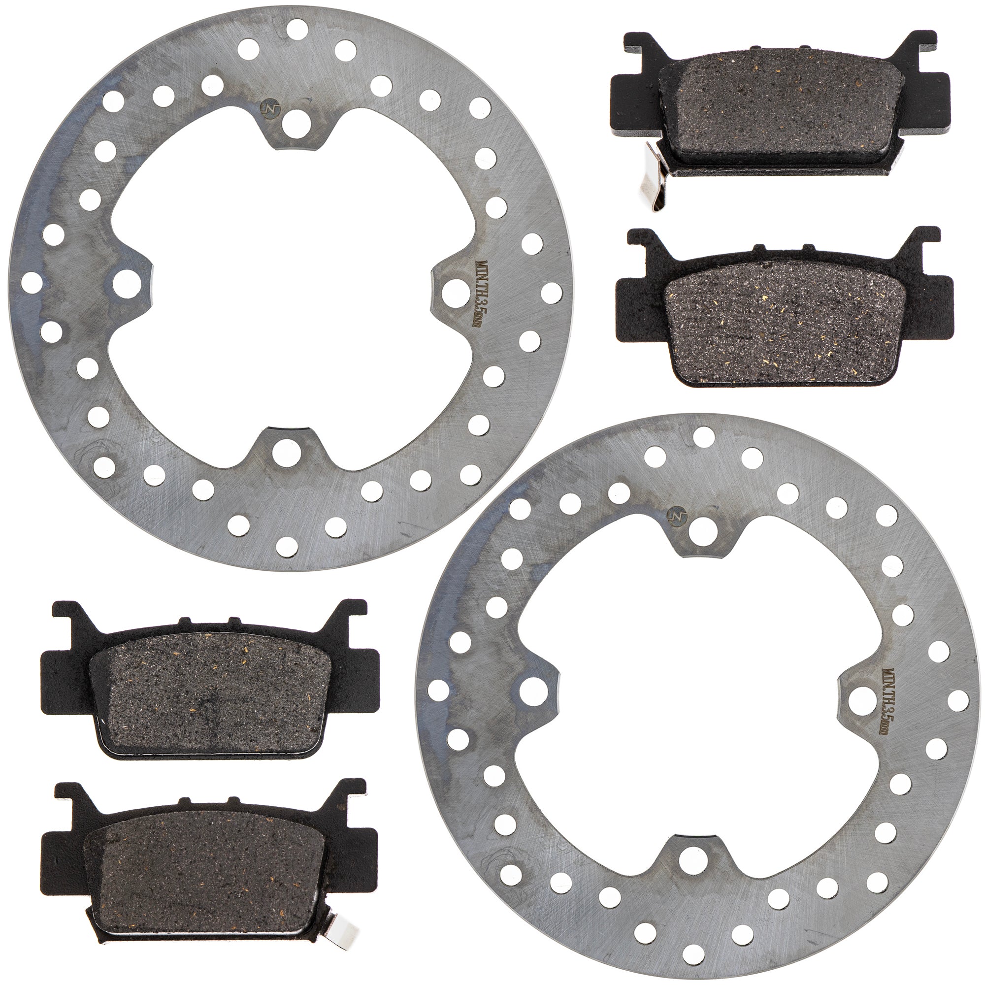Rear Break Rotor and Pad Set for Pioneer NICHE MK1014289