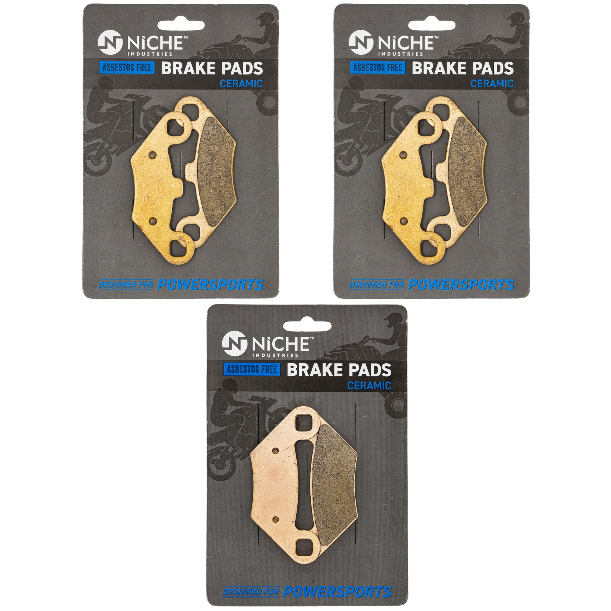 NICHE MK1014328 Complete Brake Pad Set for Sportsman Scrambler