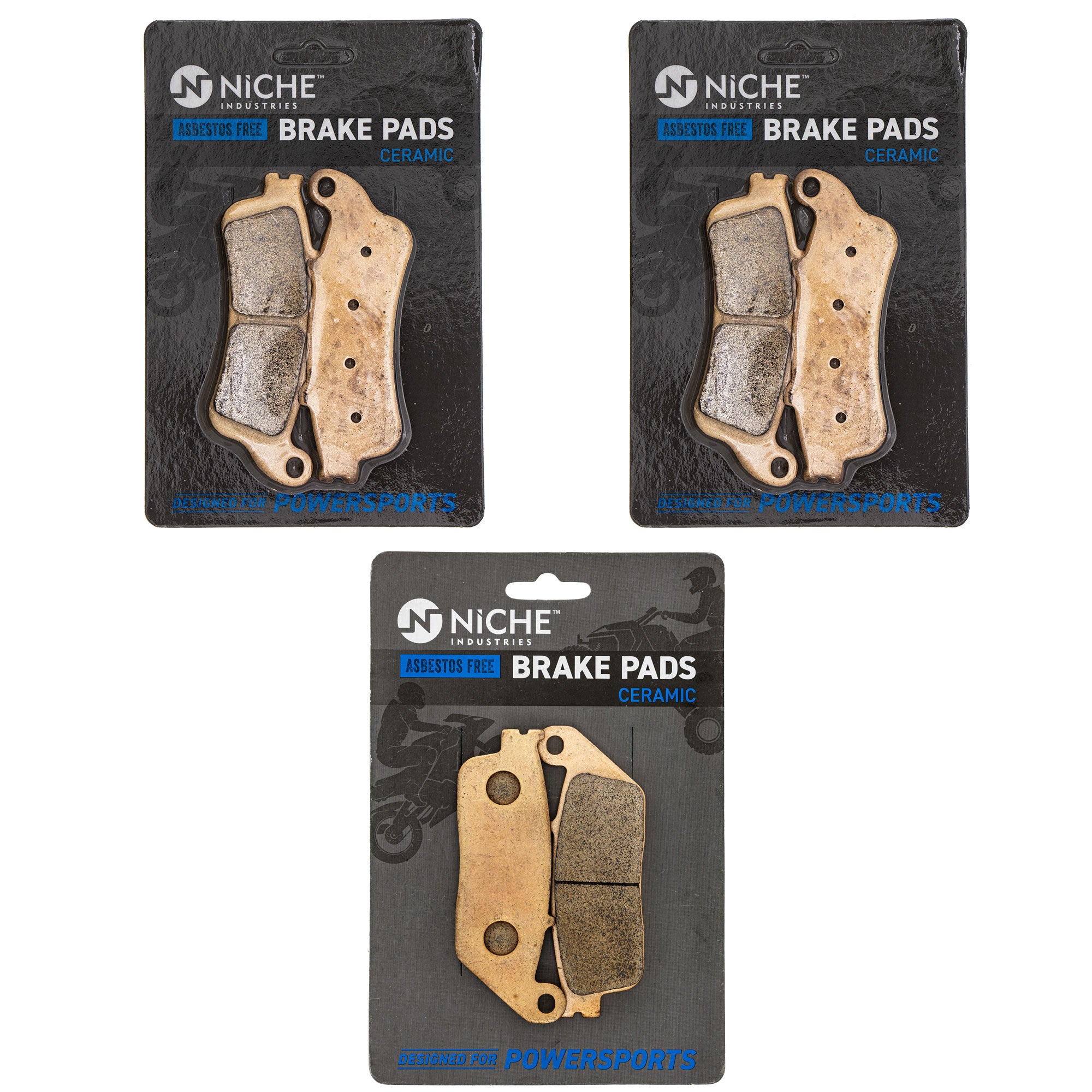 NICHE MK1014334 Complete Brake Pad Set for VTX1800T VTX1800S