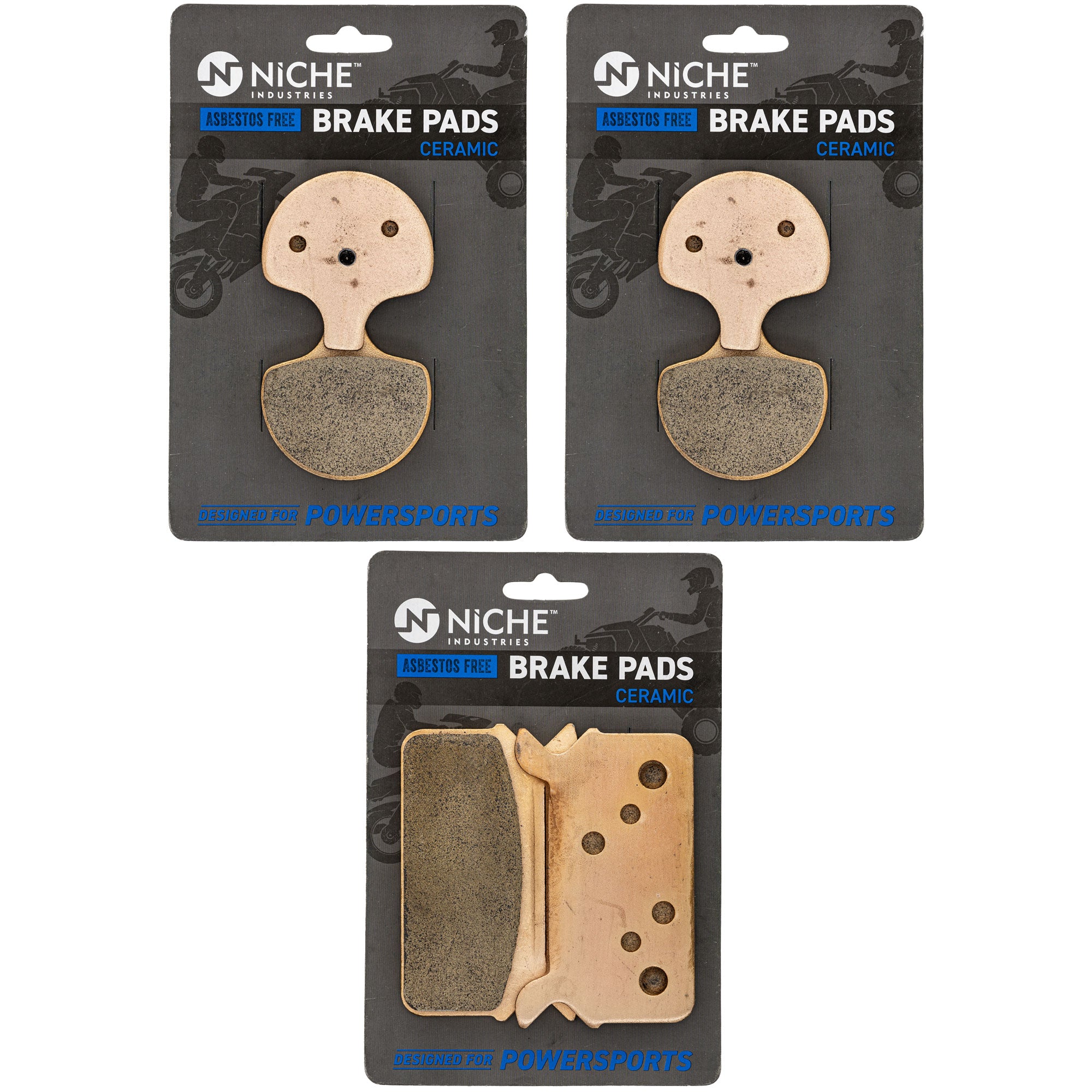 NICHE MK1014336 Complete Brake Pad Set for XR1000 XLX Tour