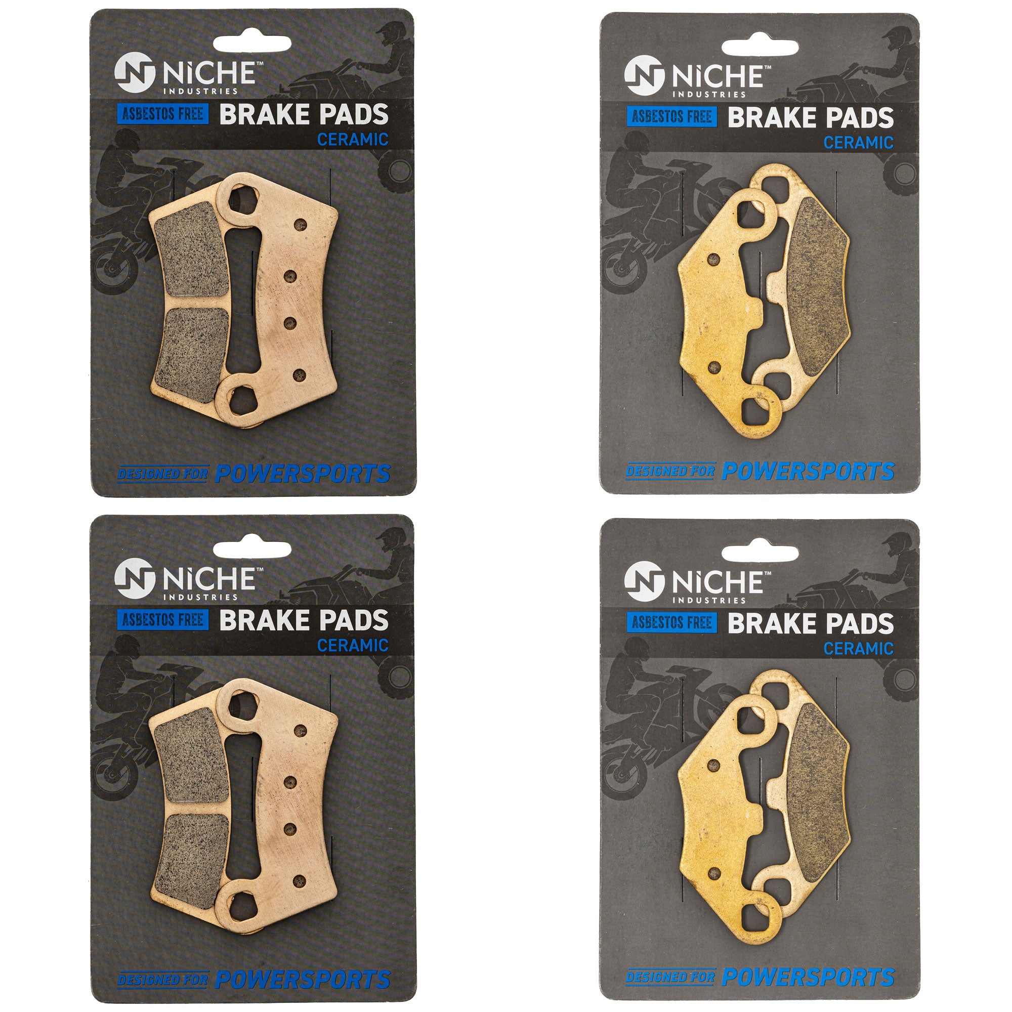 NICHE MK1014337 Complete Brake Pad Set for Xpress Xplorer
