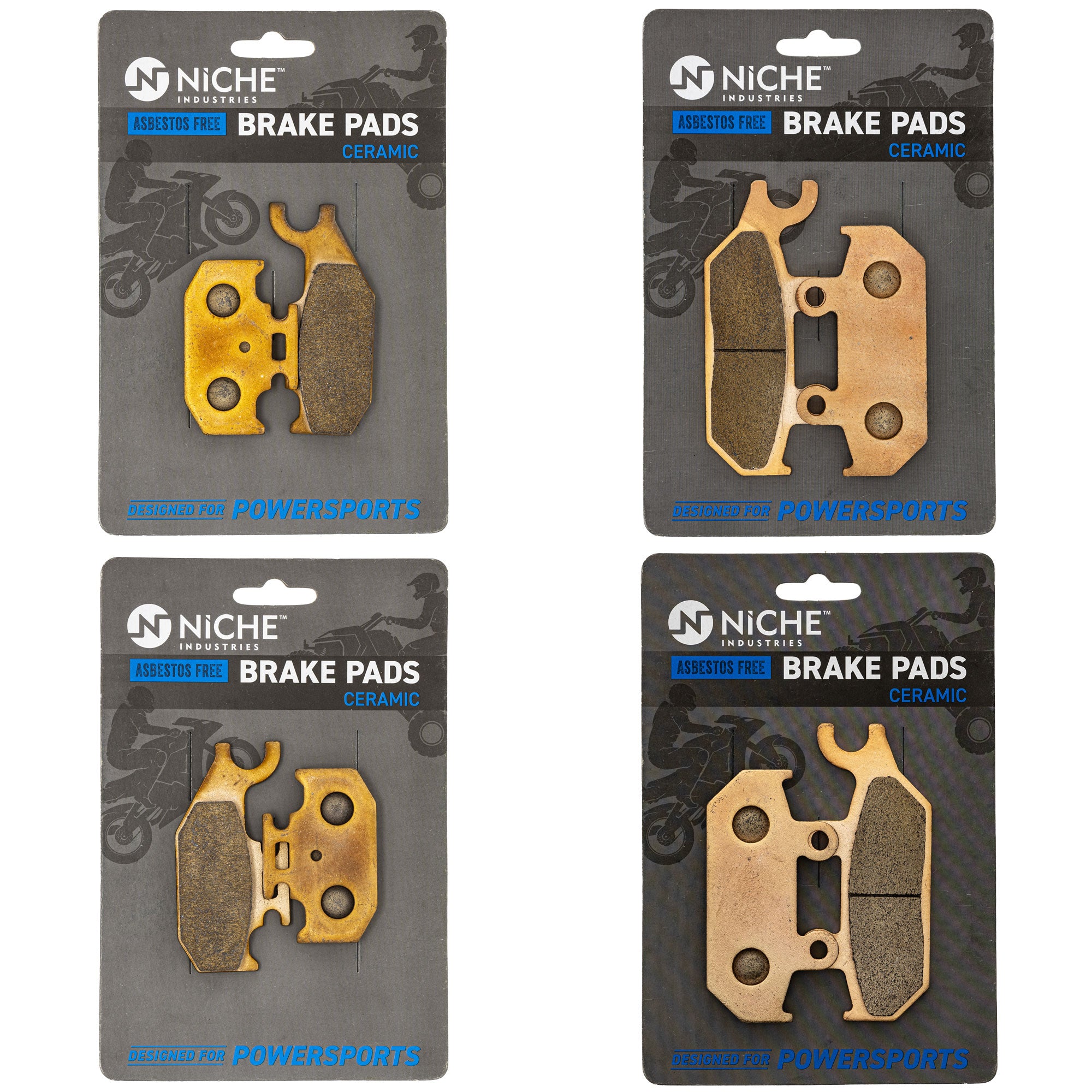 NICHE MK1014339 Complete Brake Pad Set for Renegade Outlander