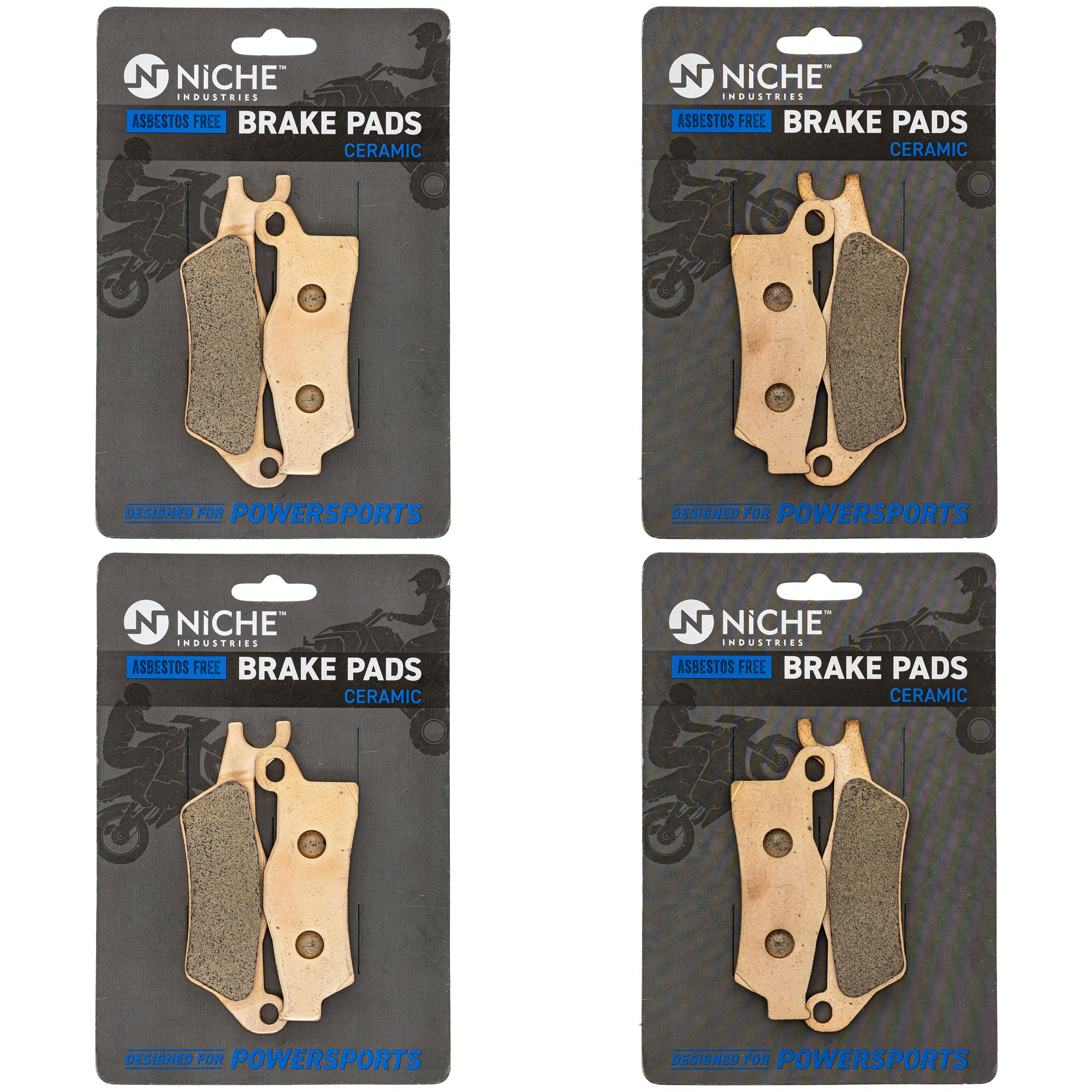 NICHE MK1014341 Complete Brake Pad Set for Renegade Outlander