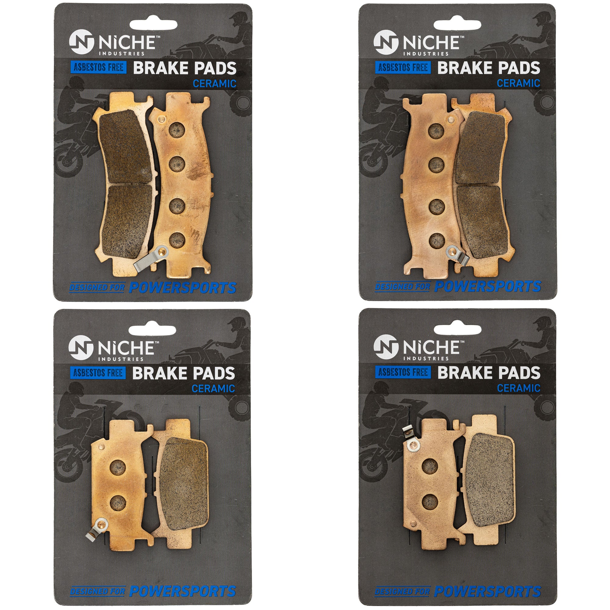 NICHE MK1014344 Complete Brake Pad Set for Talon Pioneer