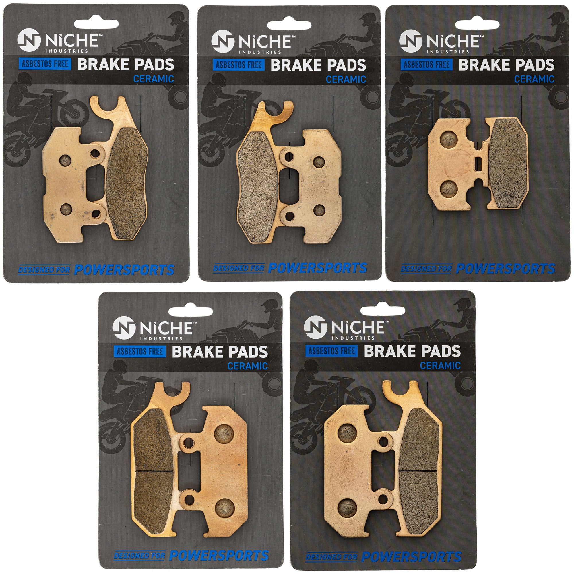 NICHE MK1014345 Complete Brake Pad Set for Wolverine Viking