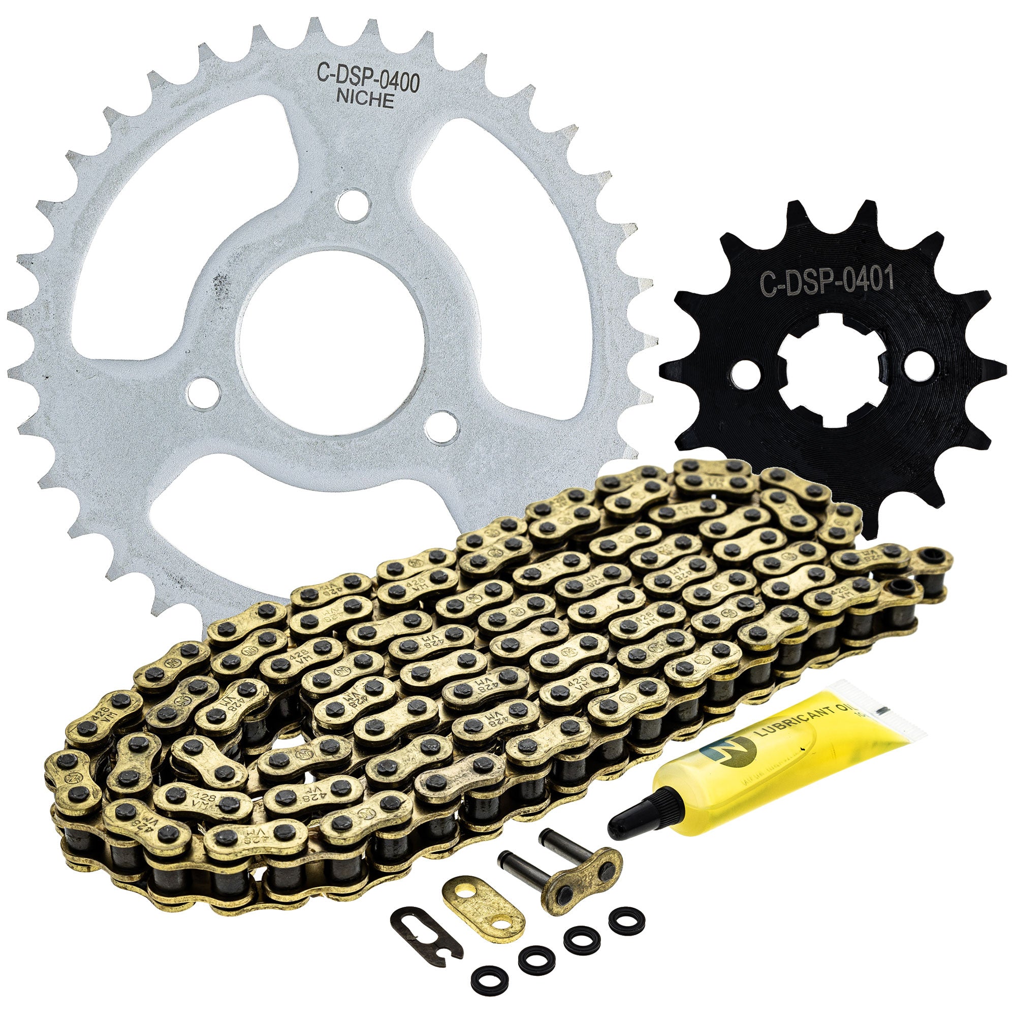 Chain and Sprocket Kit for Raptor Grizzly NICHE MK1014366