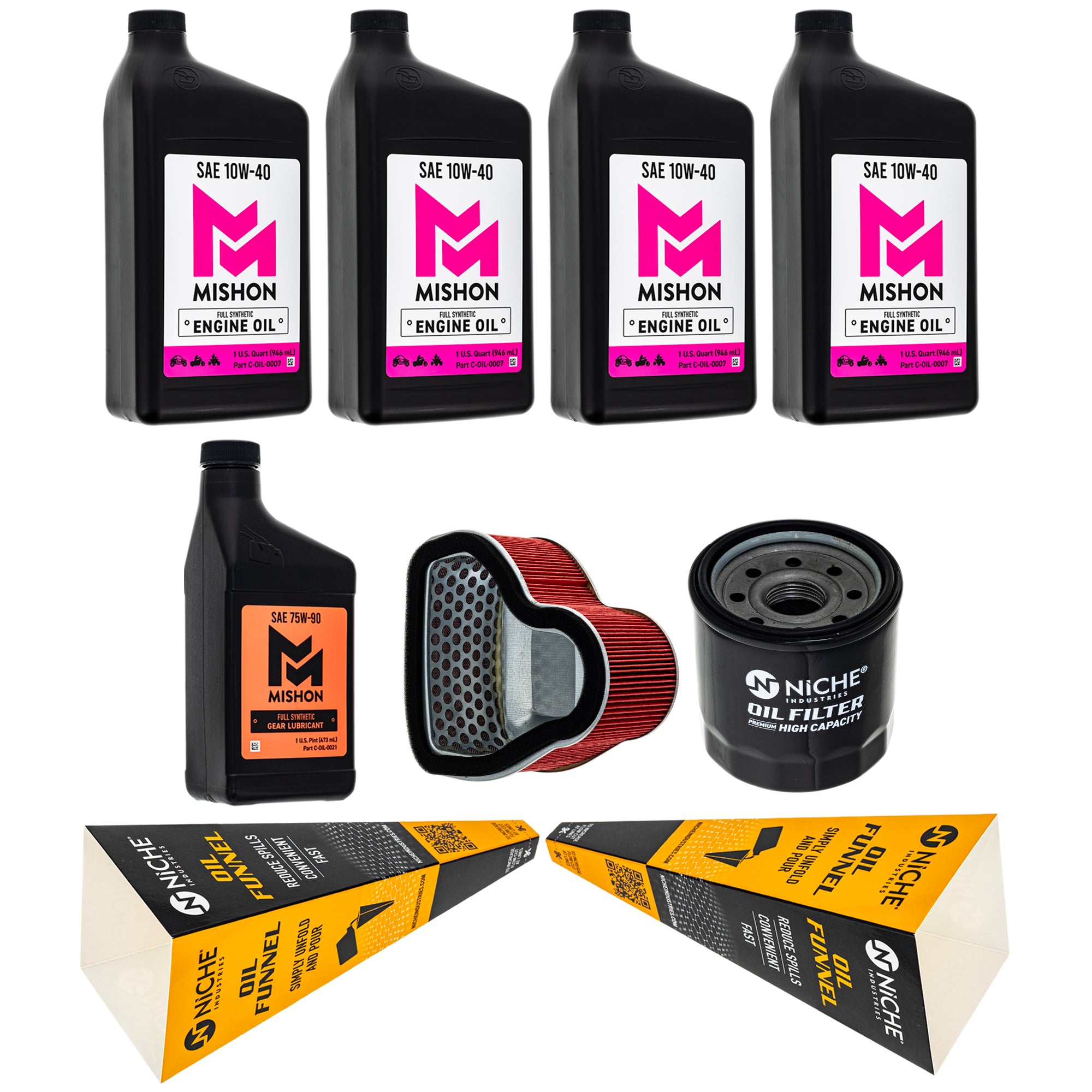 Full Service Oil Change Kit for VTX1800T VTX1800N VTX1800F MISHON MK1014708